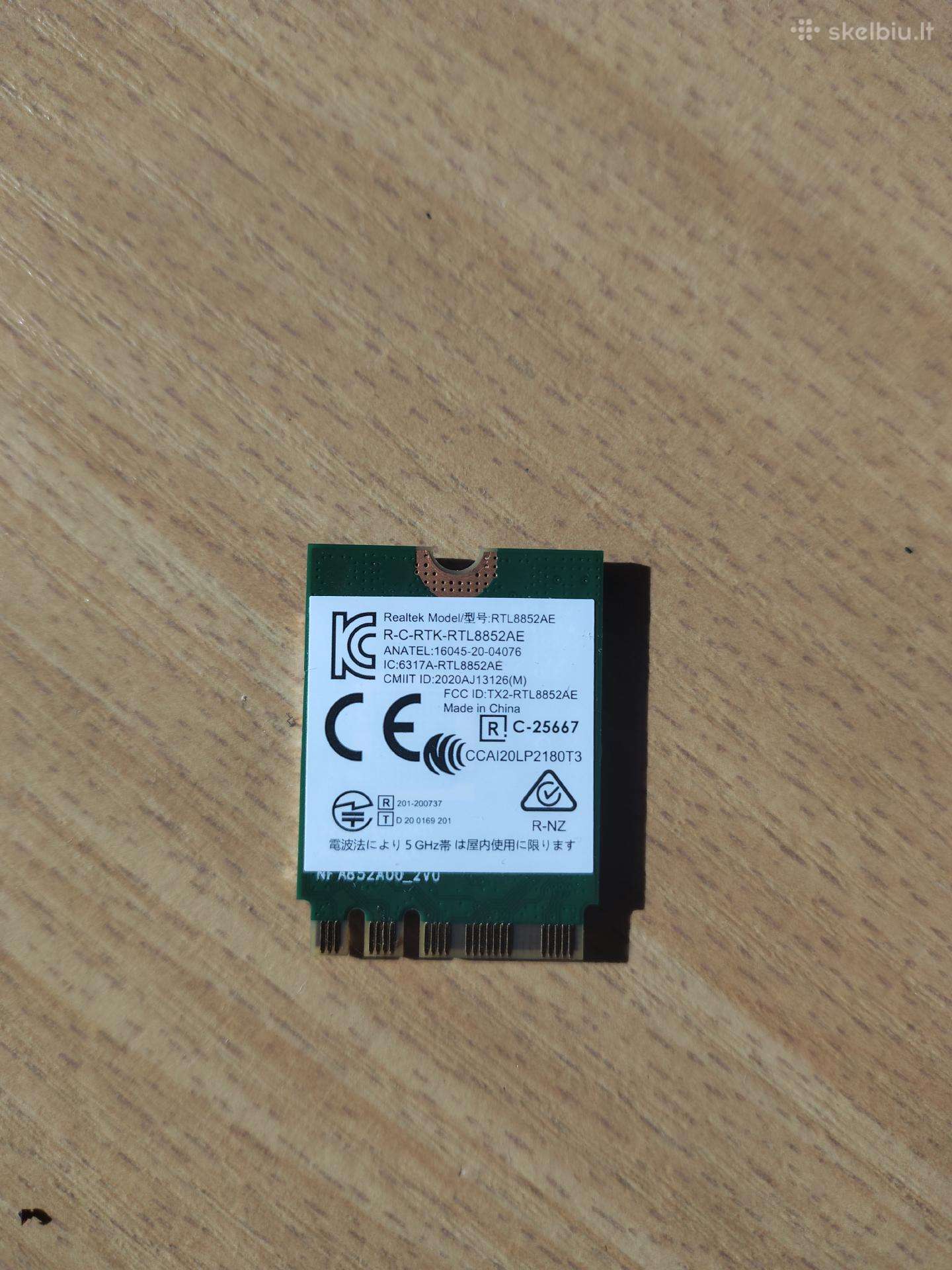 Belaidžio ryšio adapteris Lenovo Rtl8852ae WiFi 6