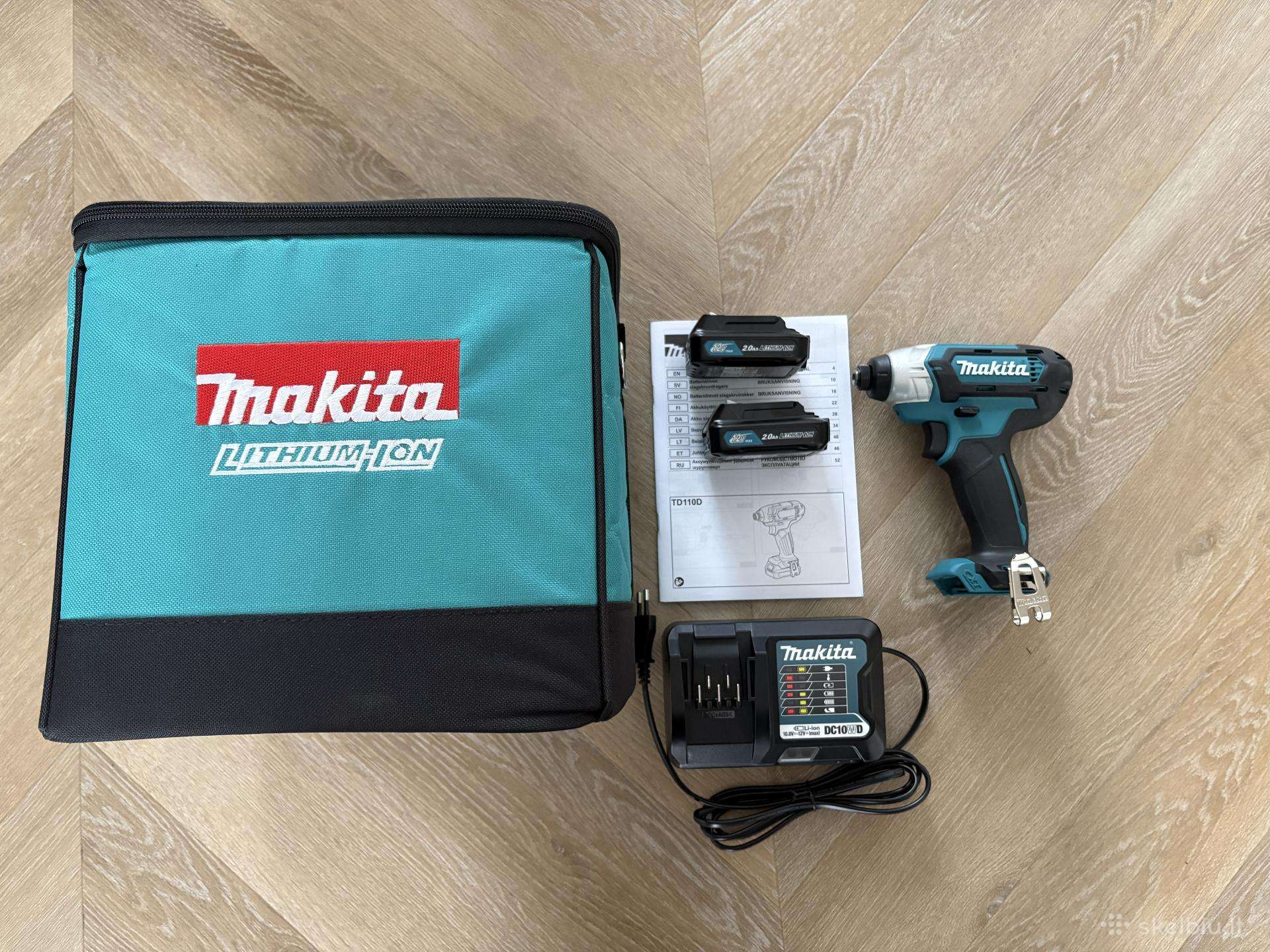 Makita smūginio suktuko komplektas Td110dsaj