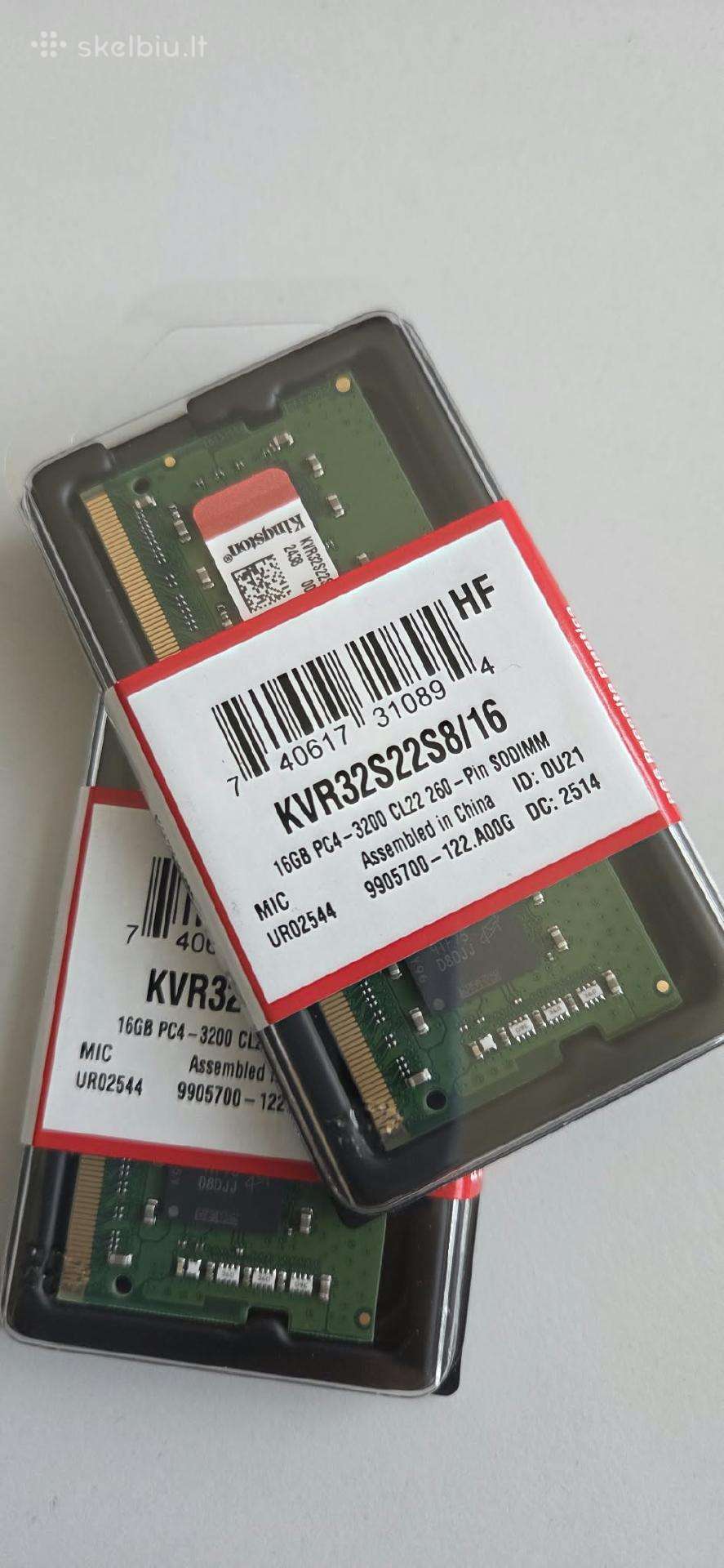 Ddr4 16gb 3200 RAM Kingston Nauji