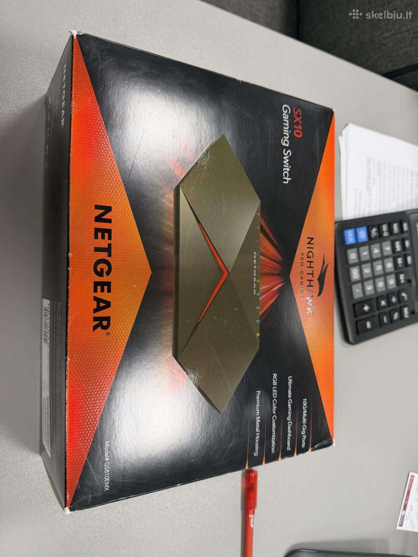 Komutatorius Netgear Nighthawk Gs810emx-100pes