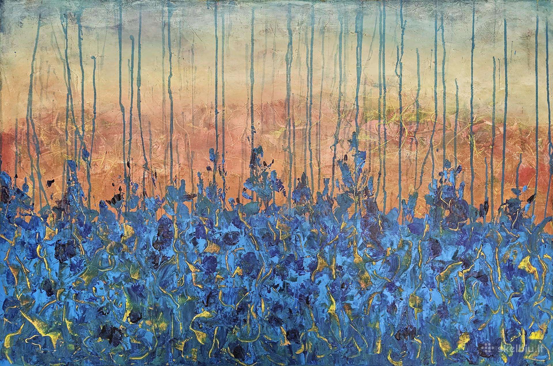 Lietuvių autorės paveikslas. 80x100