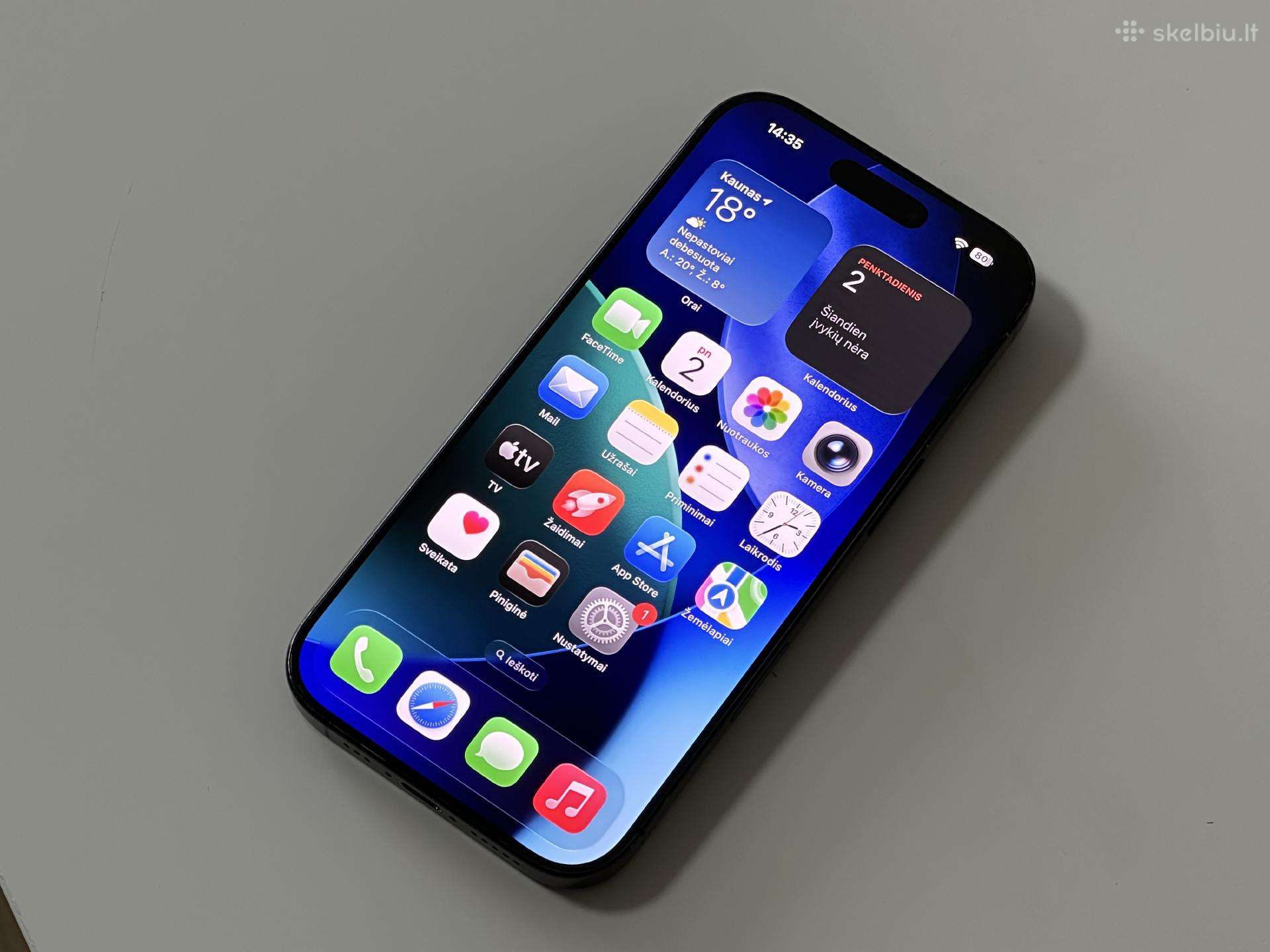 Parduodu iPhone 16 Pro Black Titanium 256gb Esim