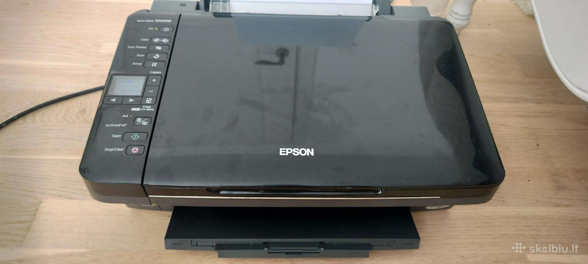 Epson Stylus Sx420w. WiFi,naujos kasetės.