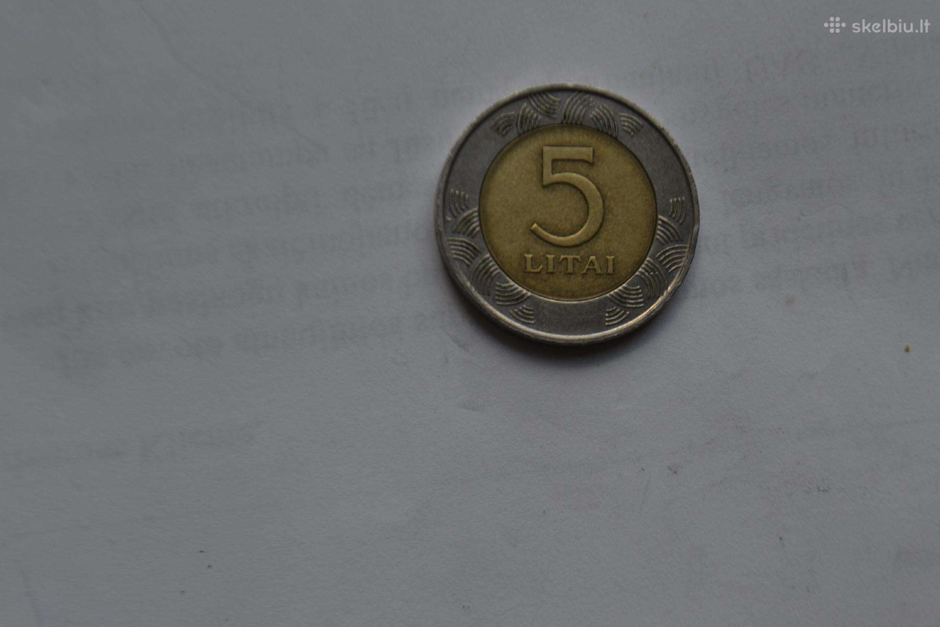 5 litai 1999 m.su pauksciuku