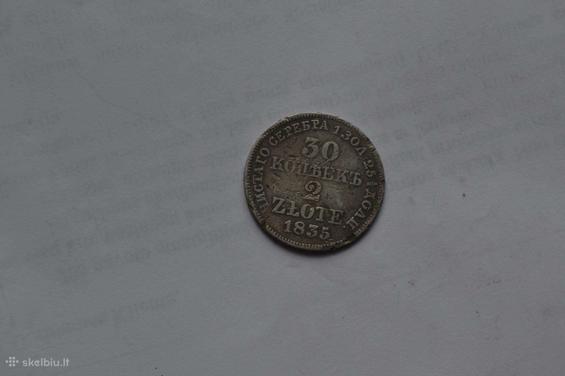30 kapeiku 2 zlotai 1835 mw