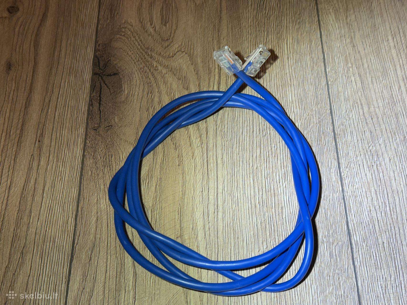 1.8m Cat 5e Ethernet kabelis, mėlynas
