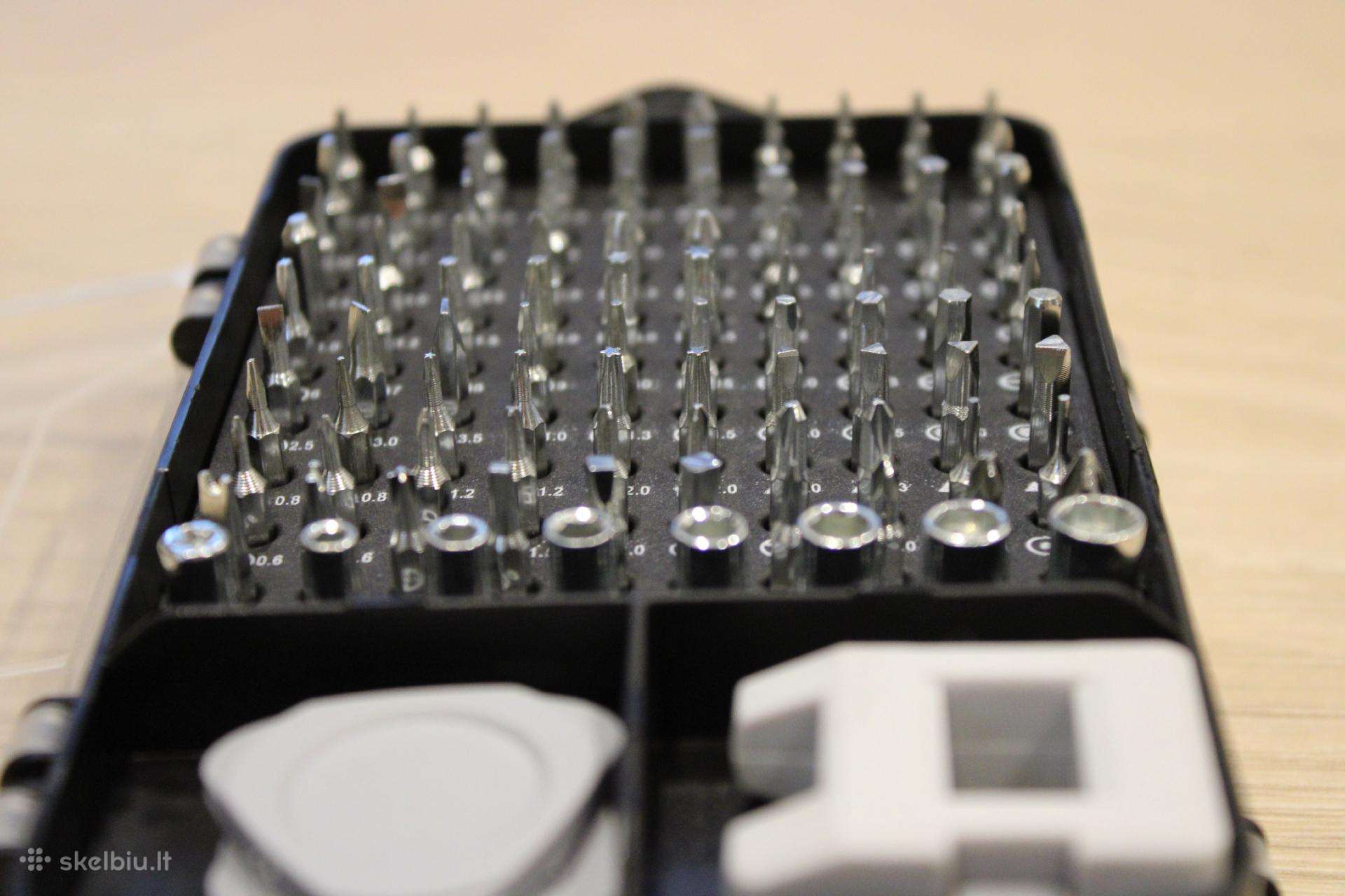 115 dalių magnetinių atsuktuvų komplektas