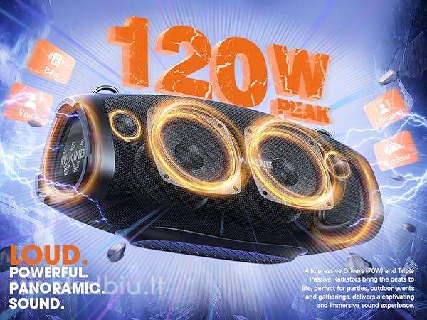 Pigiau nei pirkta 120watt Boombox galinga kolonele
