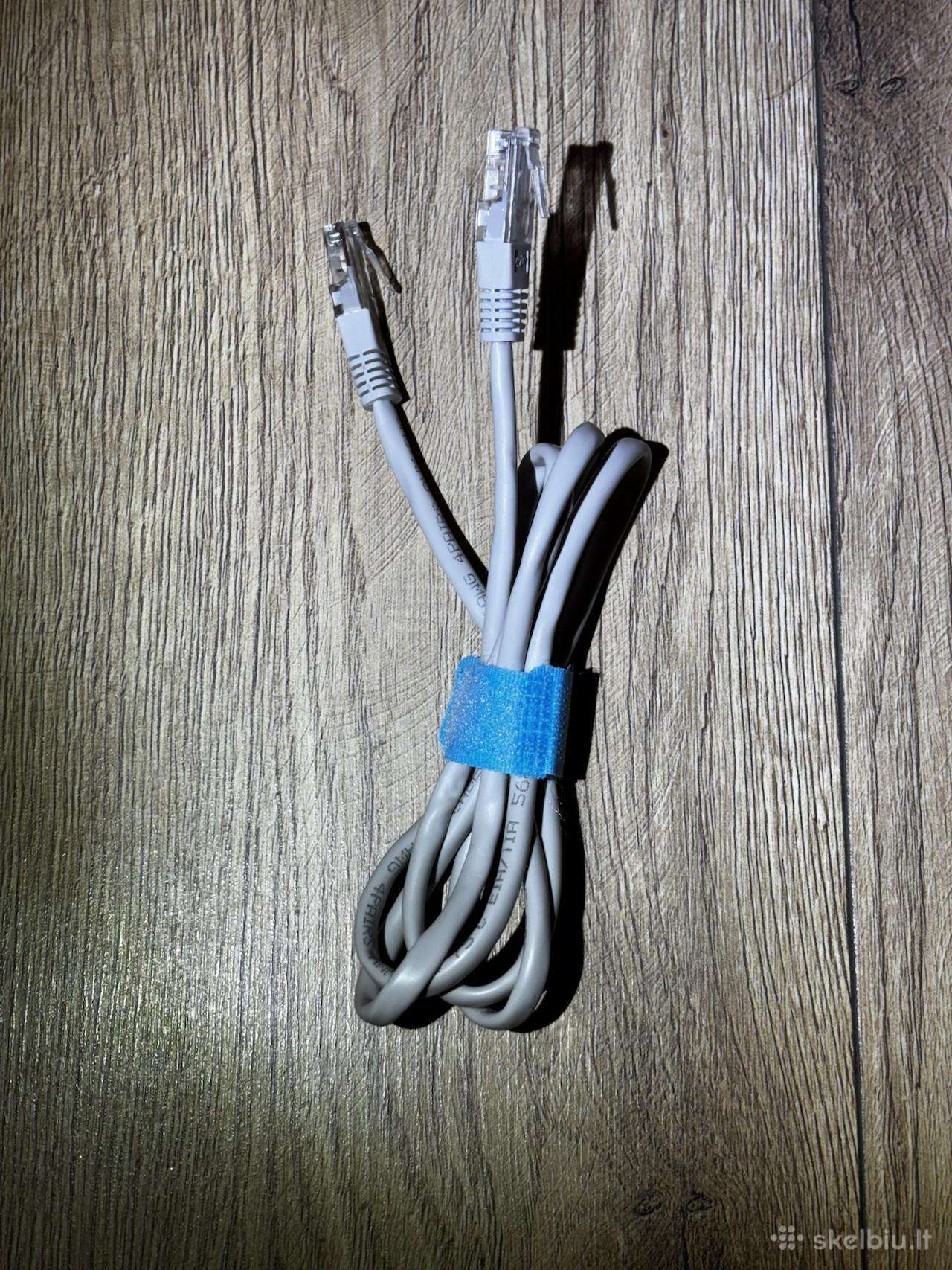 1.2m Cat 5e kabelis, pilkas