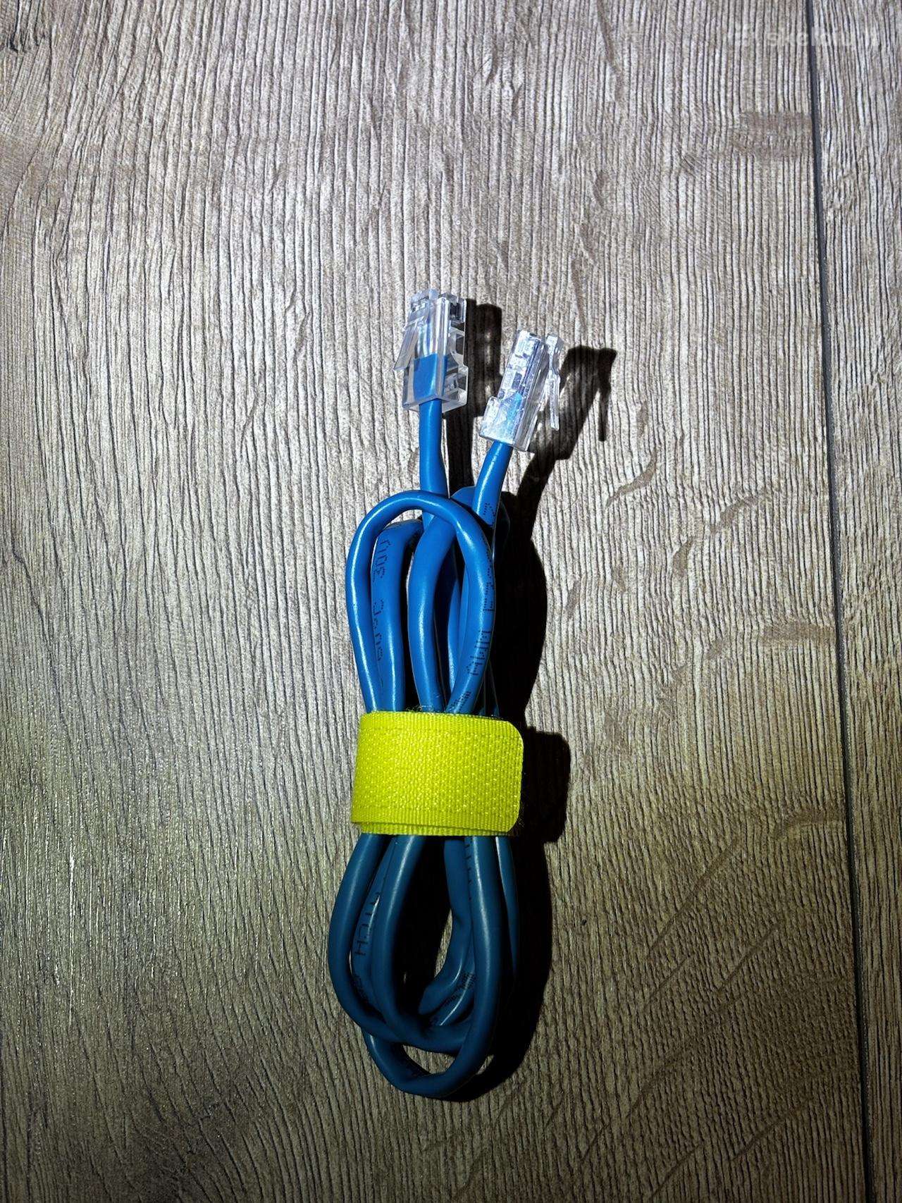 1m Cat 5e kabelis, mėlynas