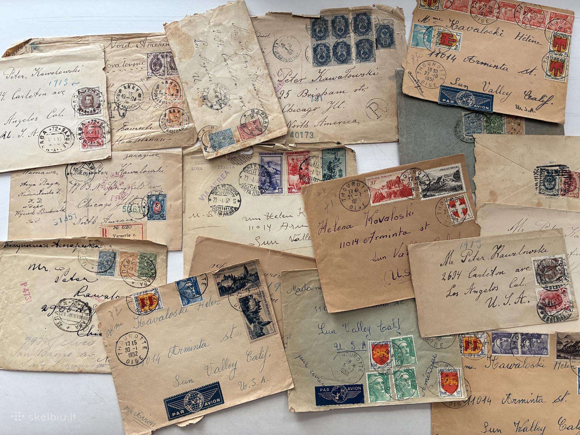 Vokai su pašto ženklais nuo 1904 metų