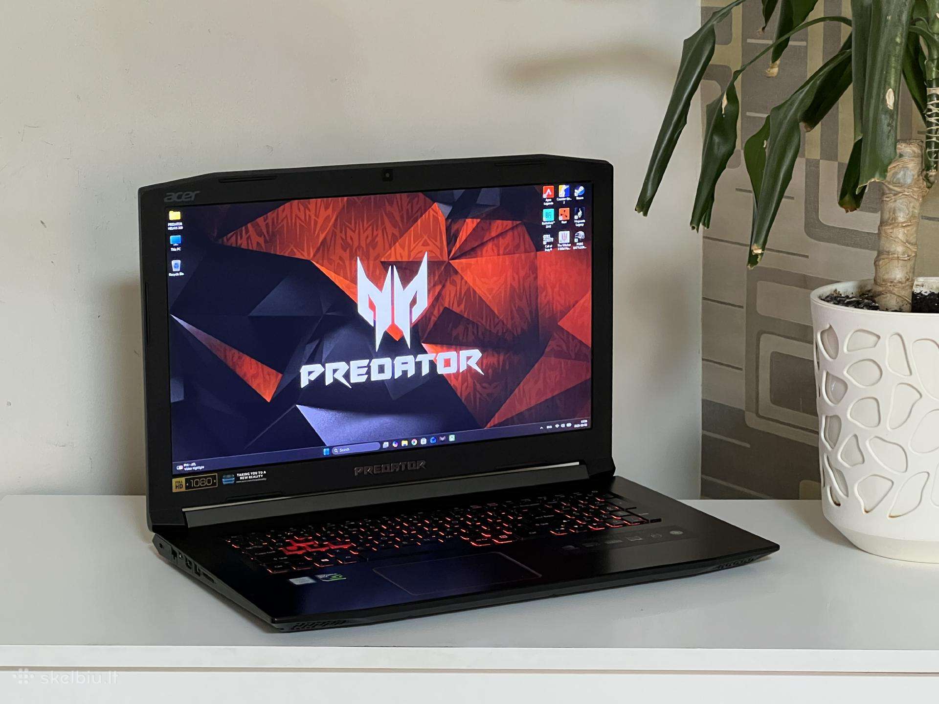 Parduodamas Predator su Gtx 1050ti, I7-8k, 1tb.