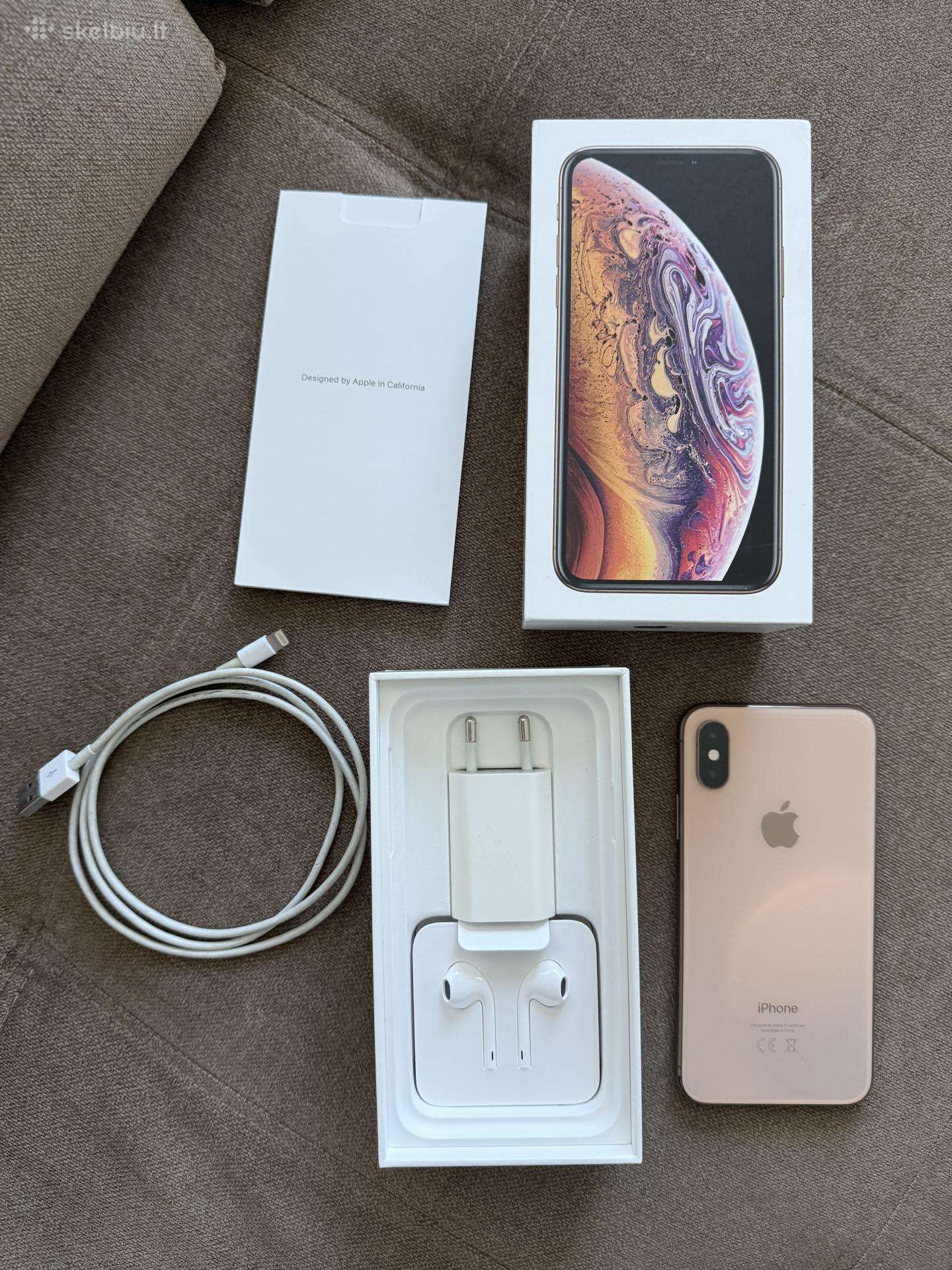 iPhone XS 256gb Gold 81% pilna komplektacija