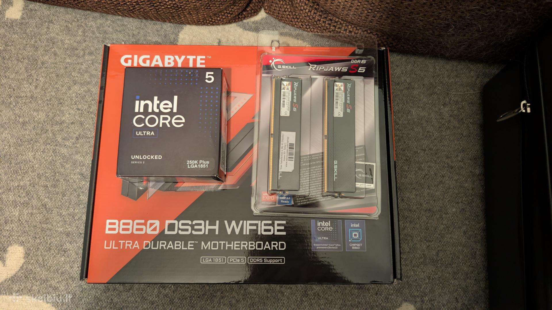 Naujas rinkinysb860, I5 Ultra 250k Plus. Ddr5 2x16
