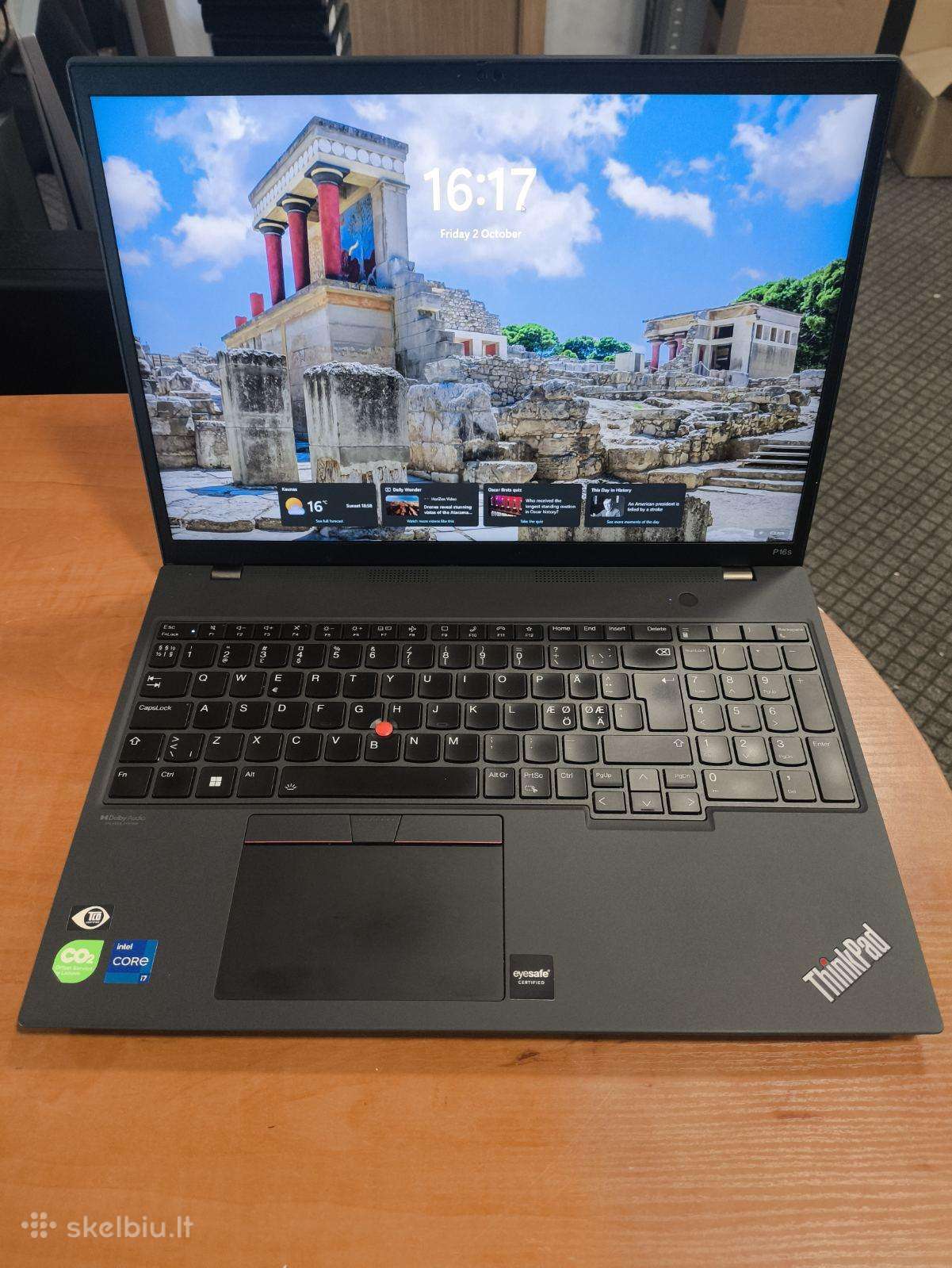 Thinkpad P16s i7-1260p 32gb 512gb T550 4gb 18%