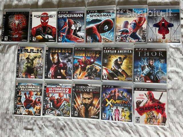Jieškau visų marvel playstation žaidimu ir daiktu