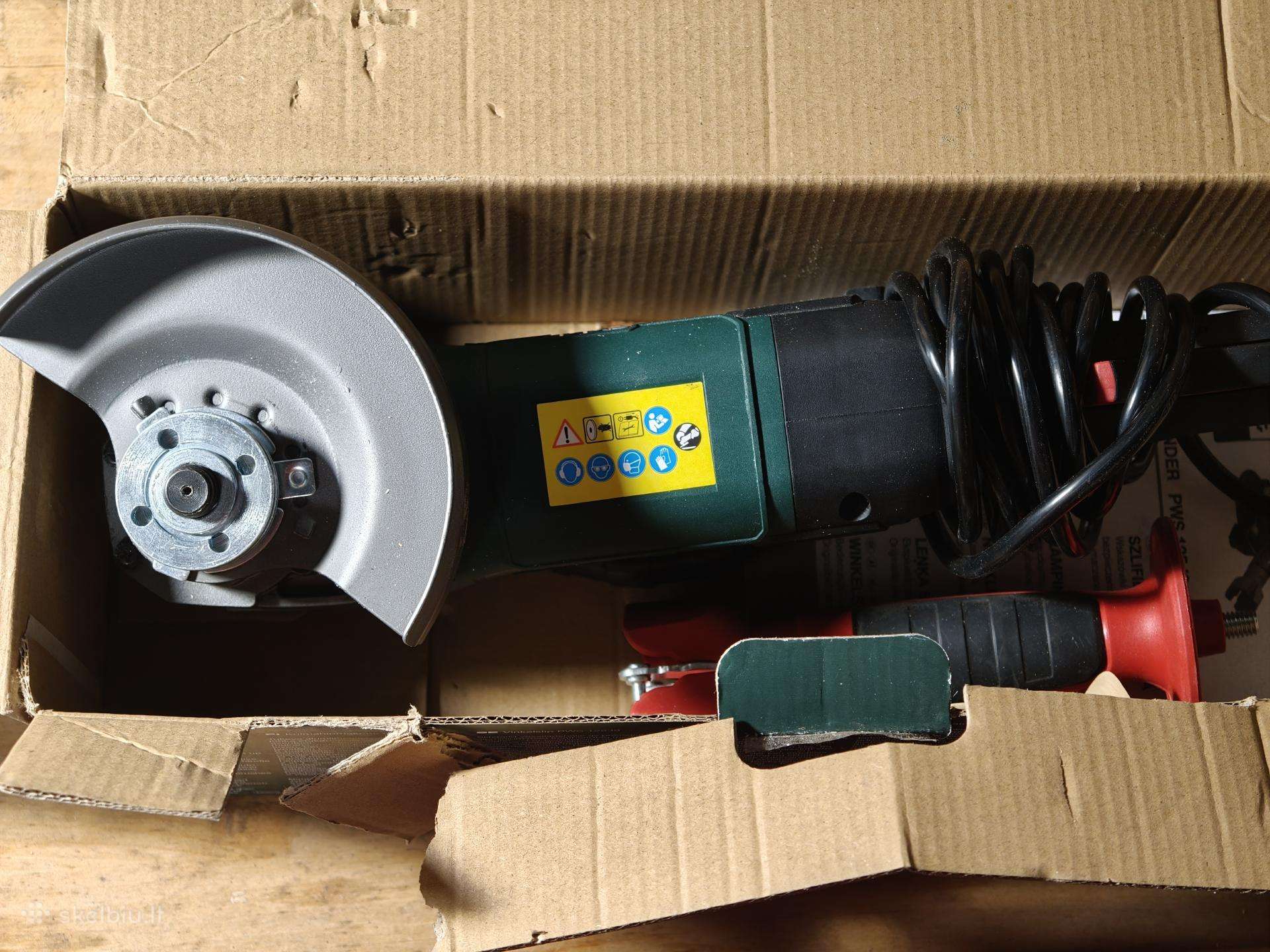 Parkside Pws 125 1200w kampinis šlifuoklis