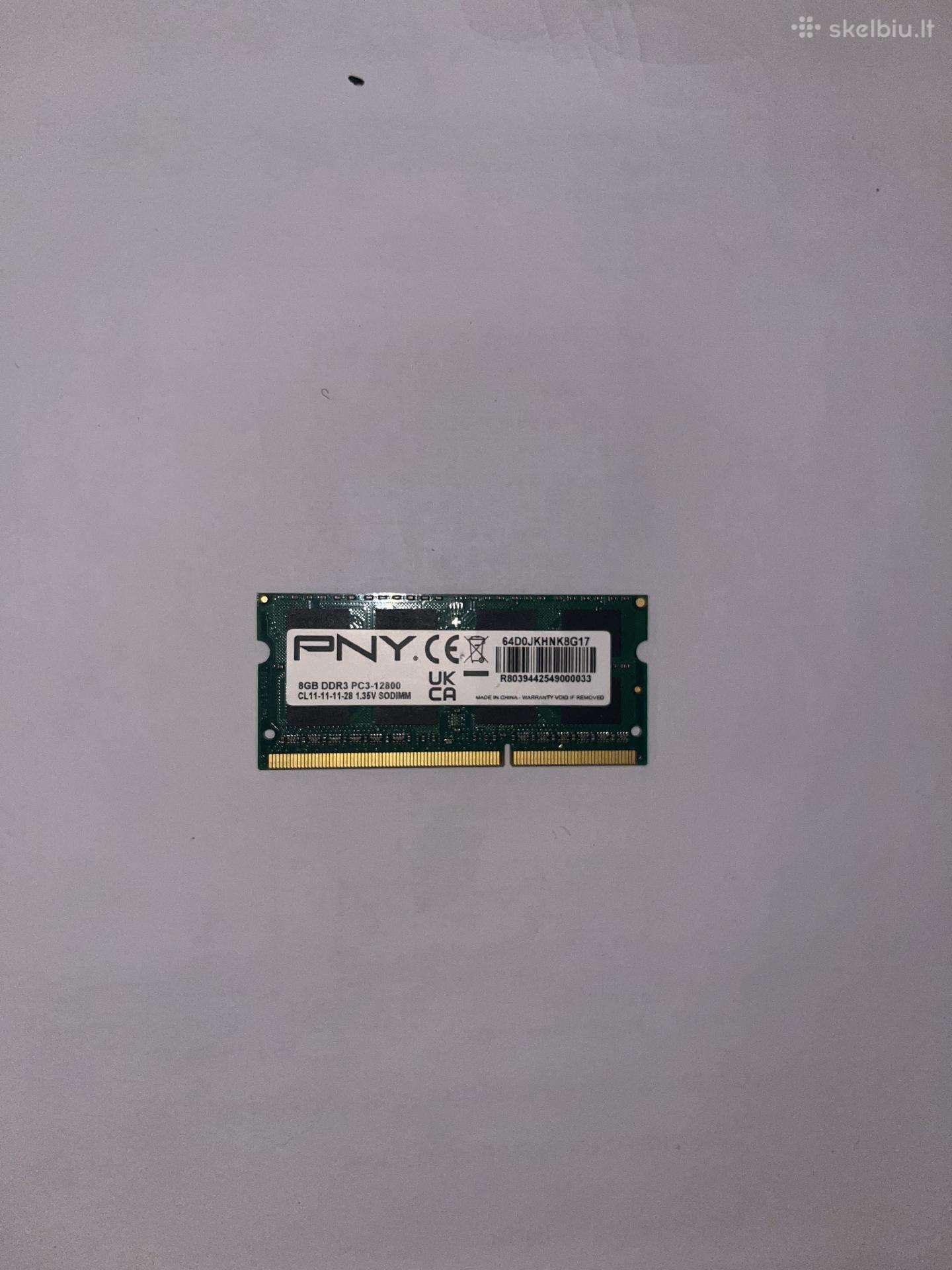 8 GB Ddr3 Sodimm nešiojamo kompiuterio atmintis