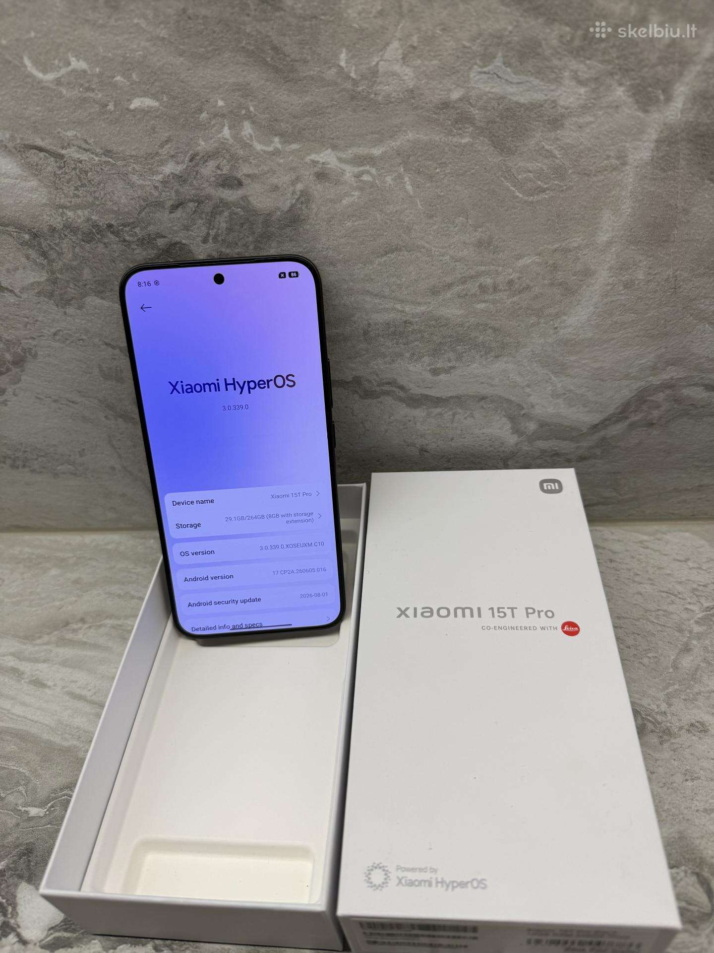 Xiaomi 15t Pro Black 12gb RAM, 256gb Rom