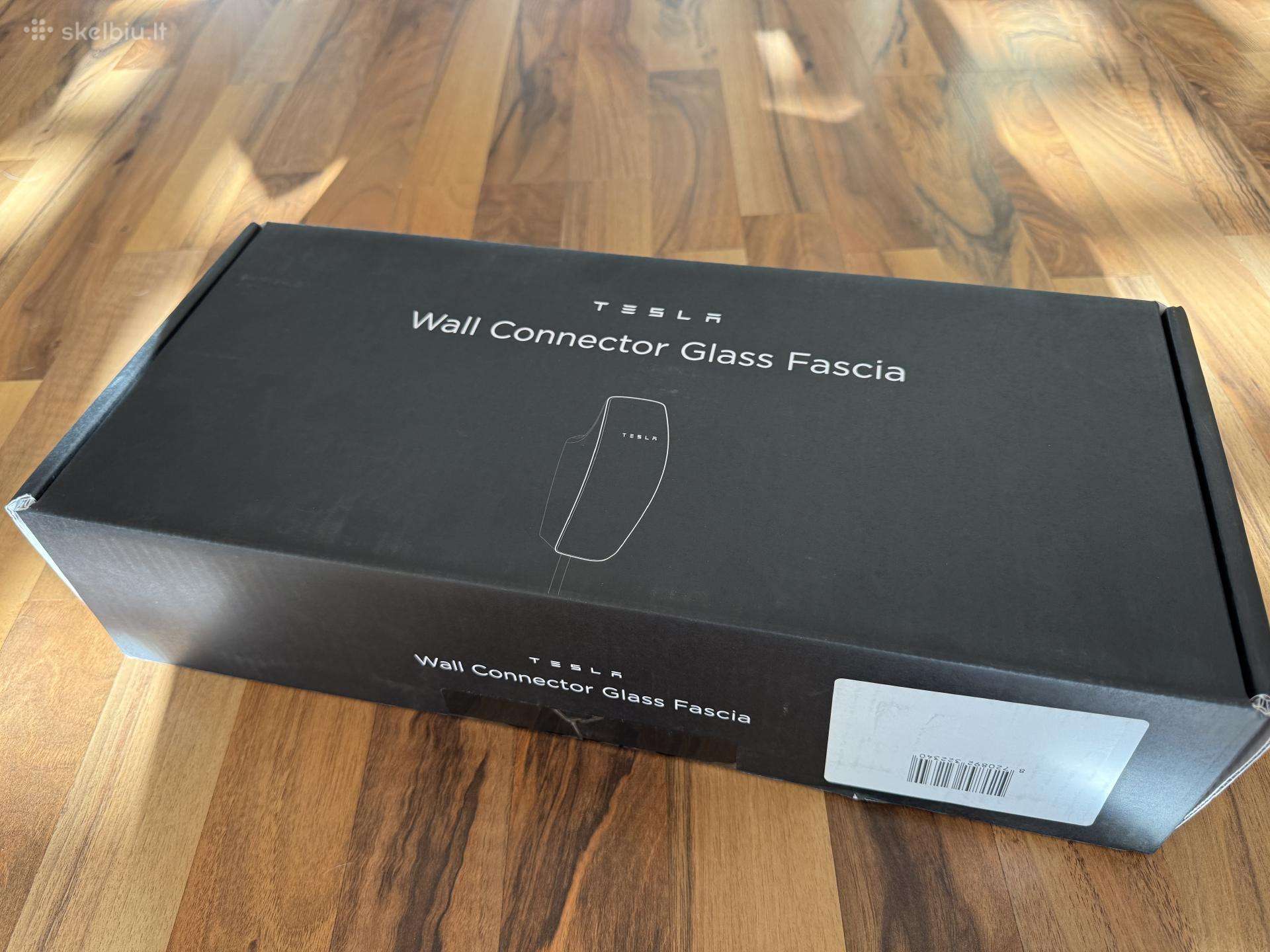 Tesla Wall Connector 3 Glas Stiklas Melynas Naujas