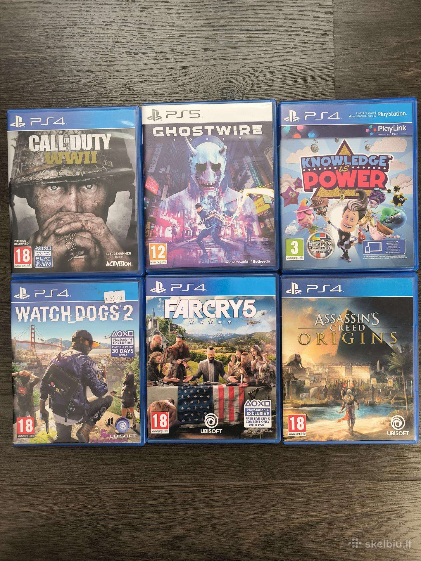 Parduodu Ps5/ps4 Sony Playstation žaidimus
