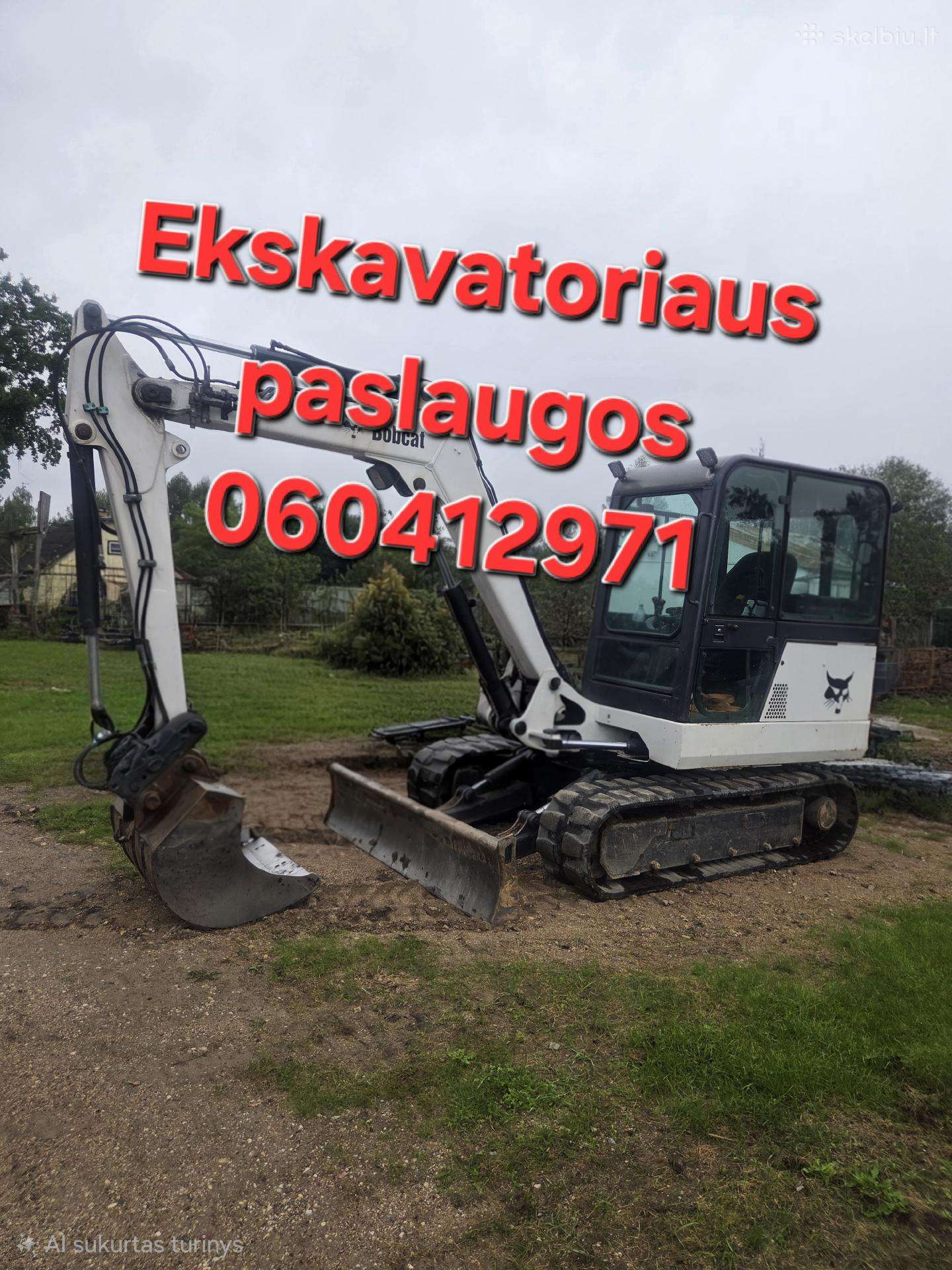Eskavatoriaus paslaugos