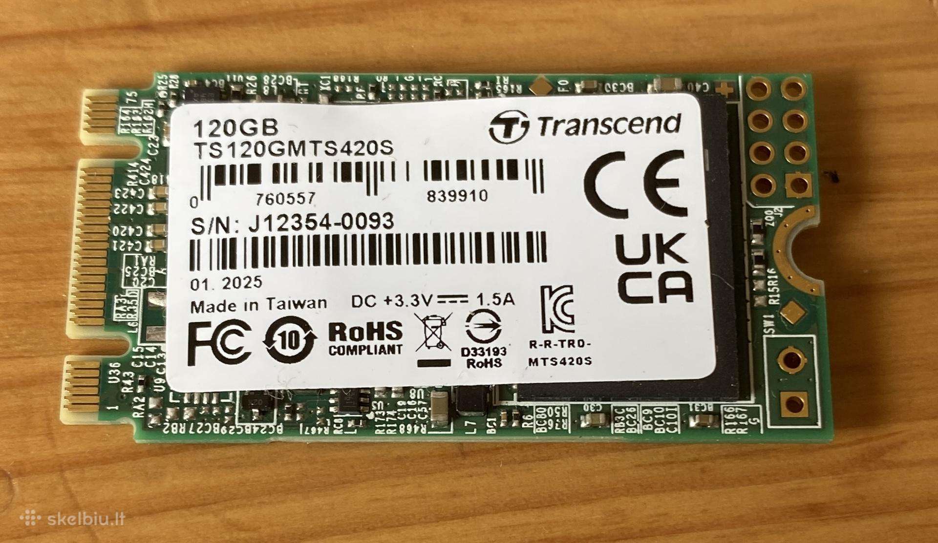 120gb M2 SSD diskas