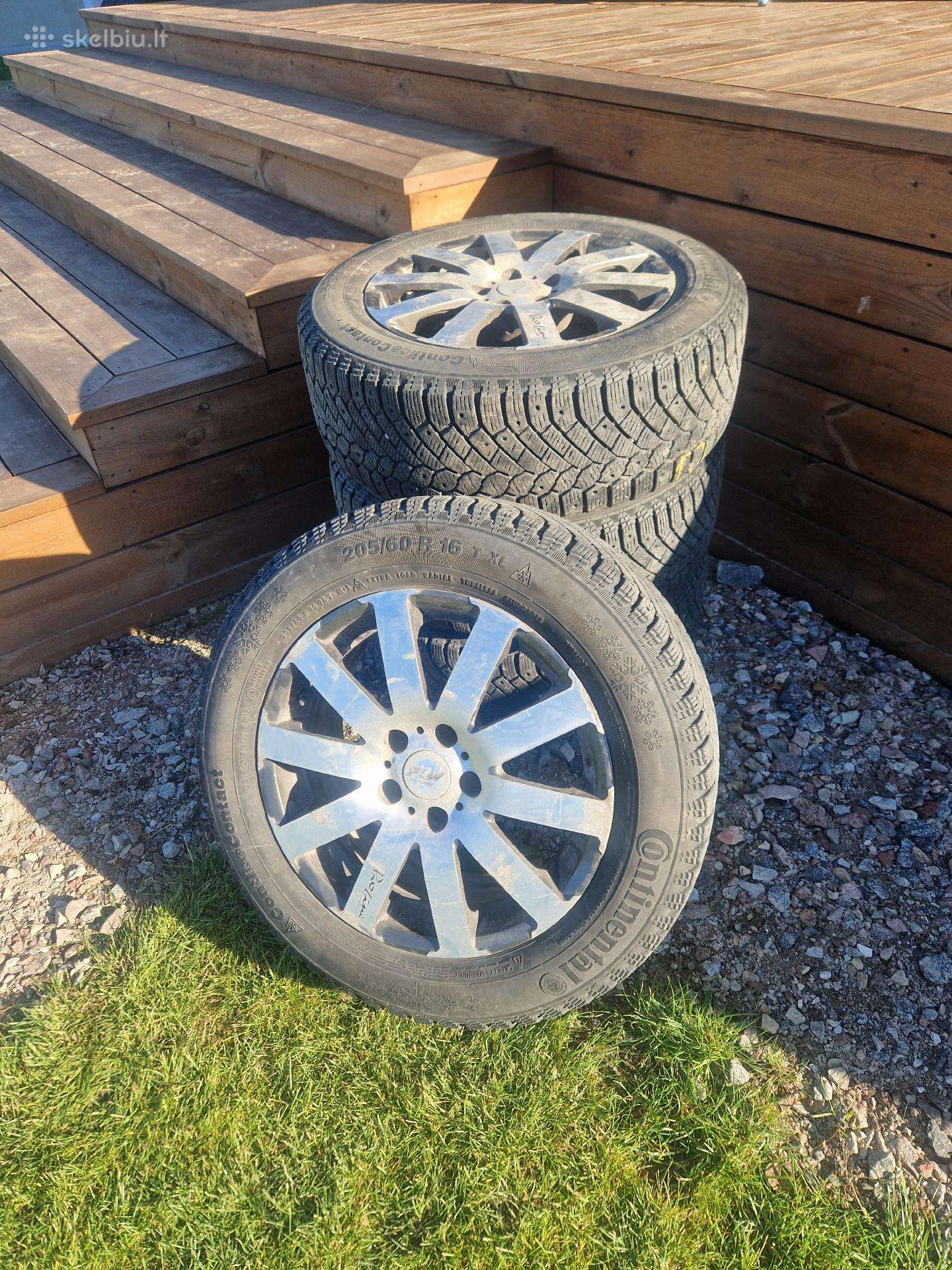 Lieti diskai su žieminėmis padangomis 205/60 R16