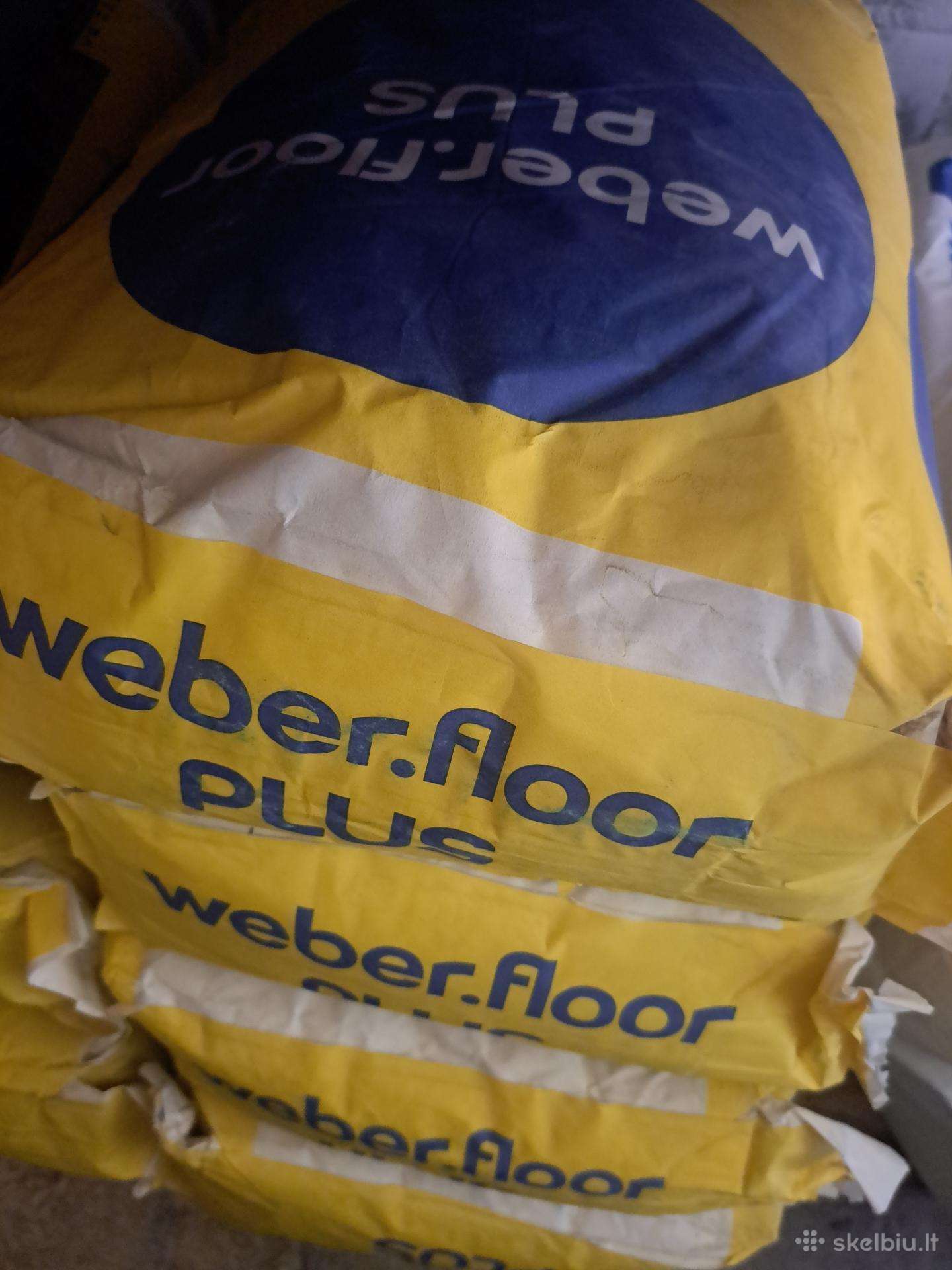 Weber floor + išlyginamasis mišinys