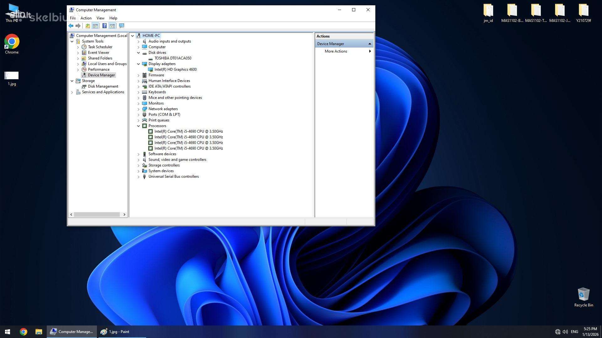 Kompiuteris i5-4690/4gb RAM + Monitorius