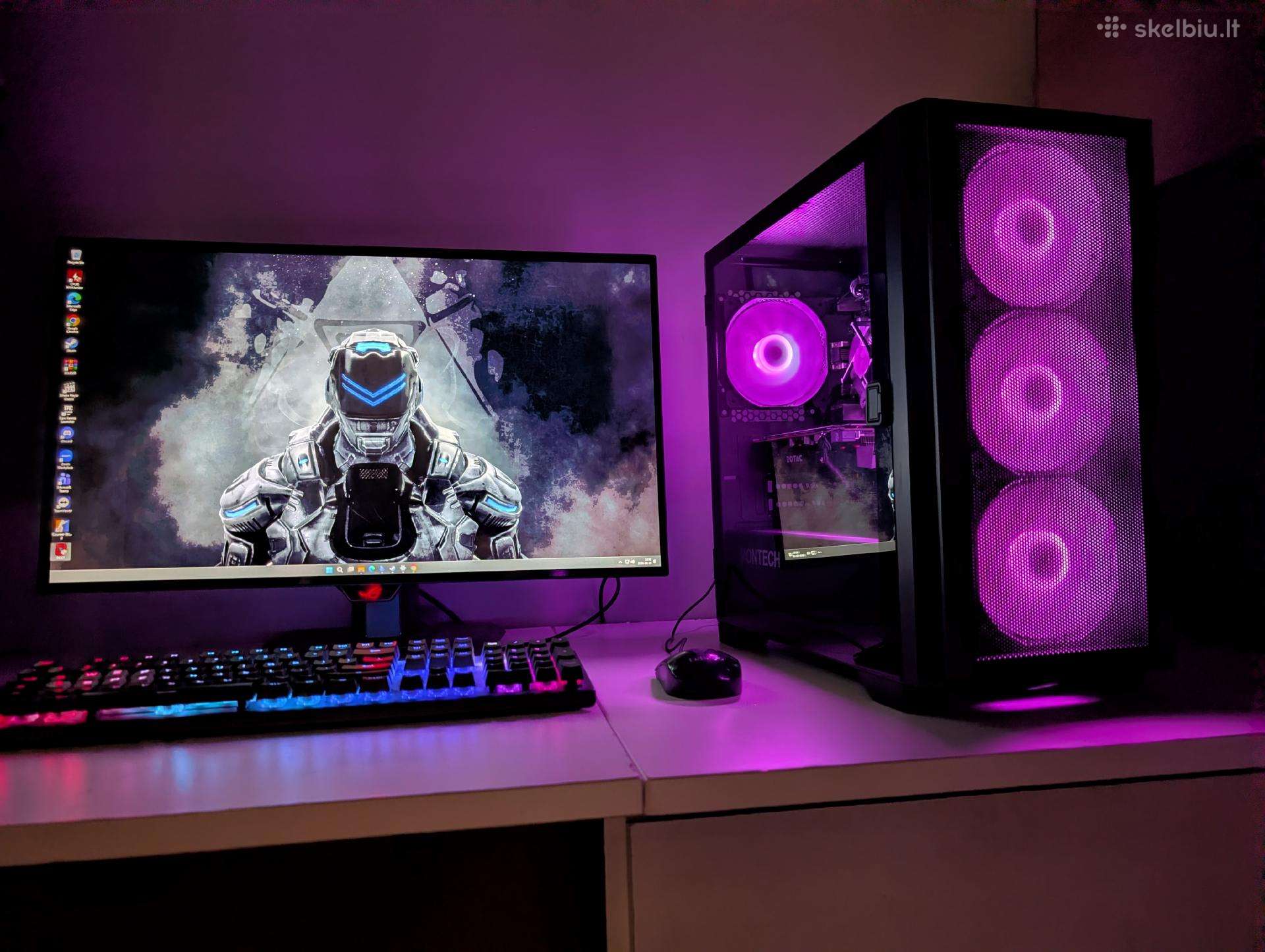 Pilnas komplektas žaidimų-mokslų Pc I5,12gb,1060