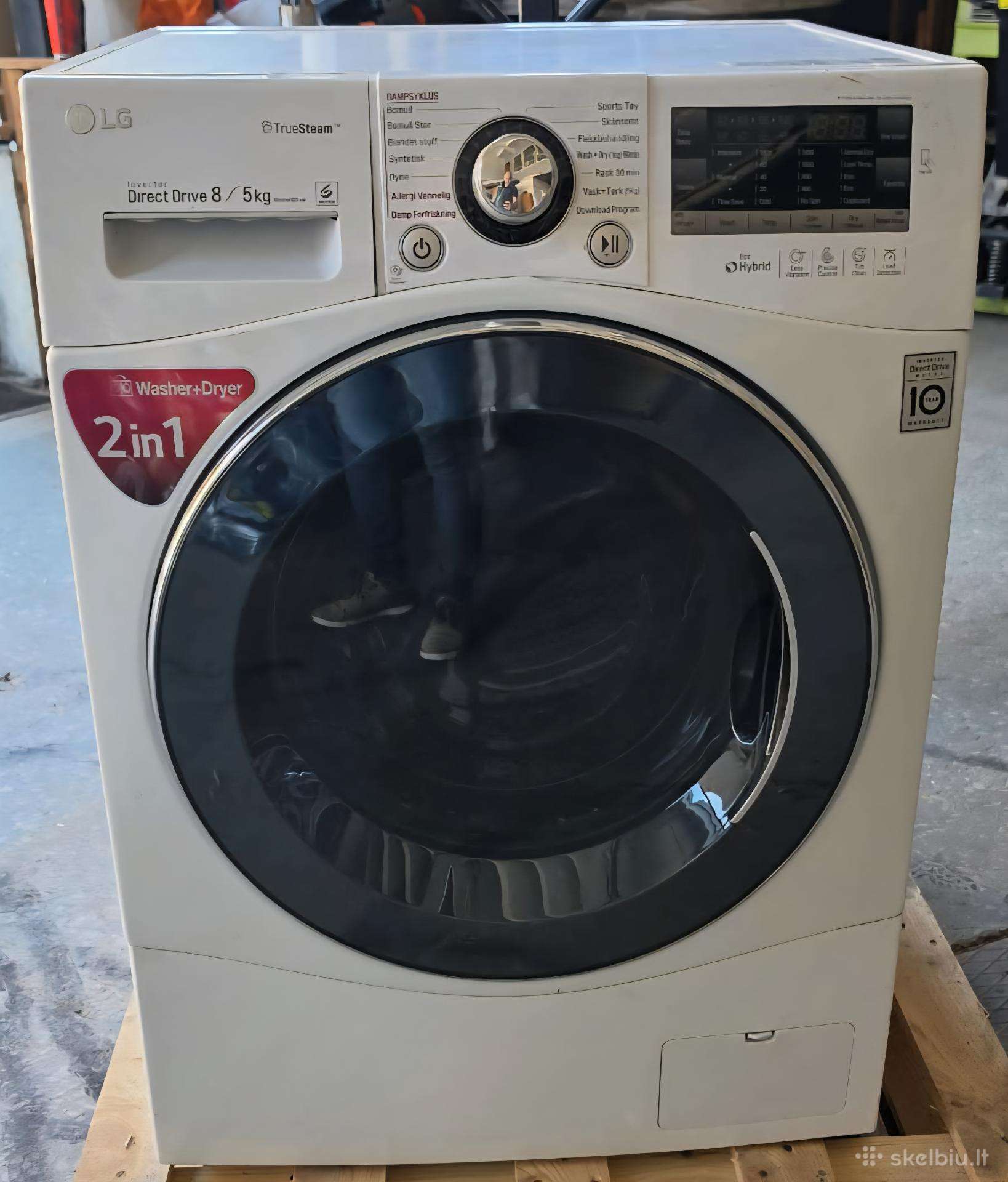 LG skalbyklė–džiovyklė 8/5 kg Direct Drive