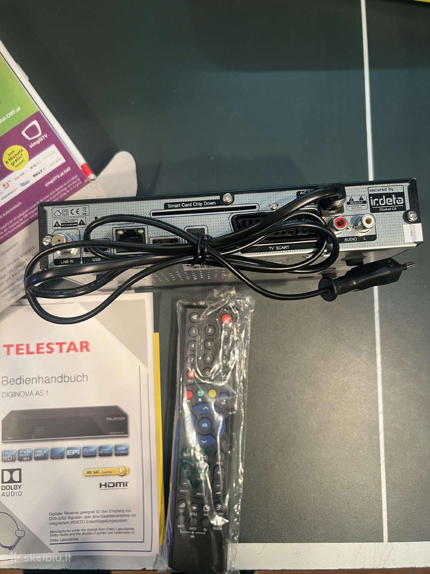Telestar Diginova As 1 palydovinis imtuvas.