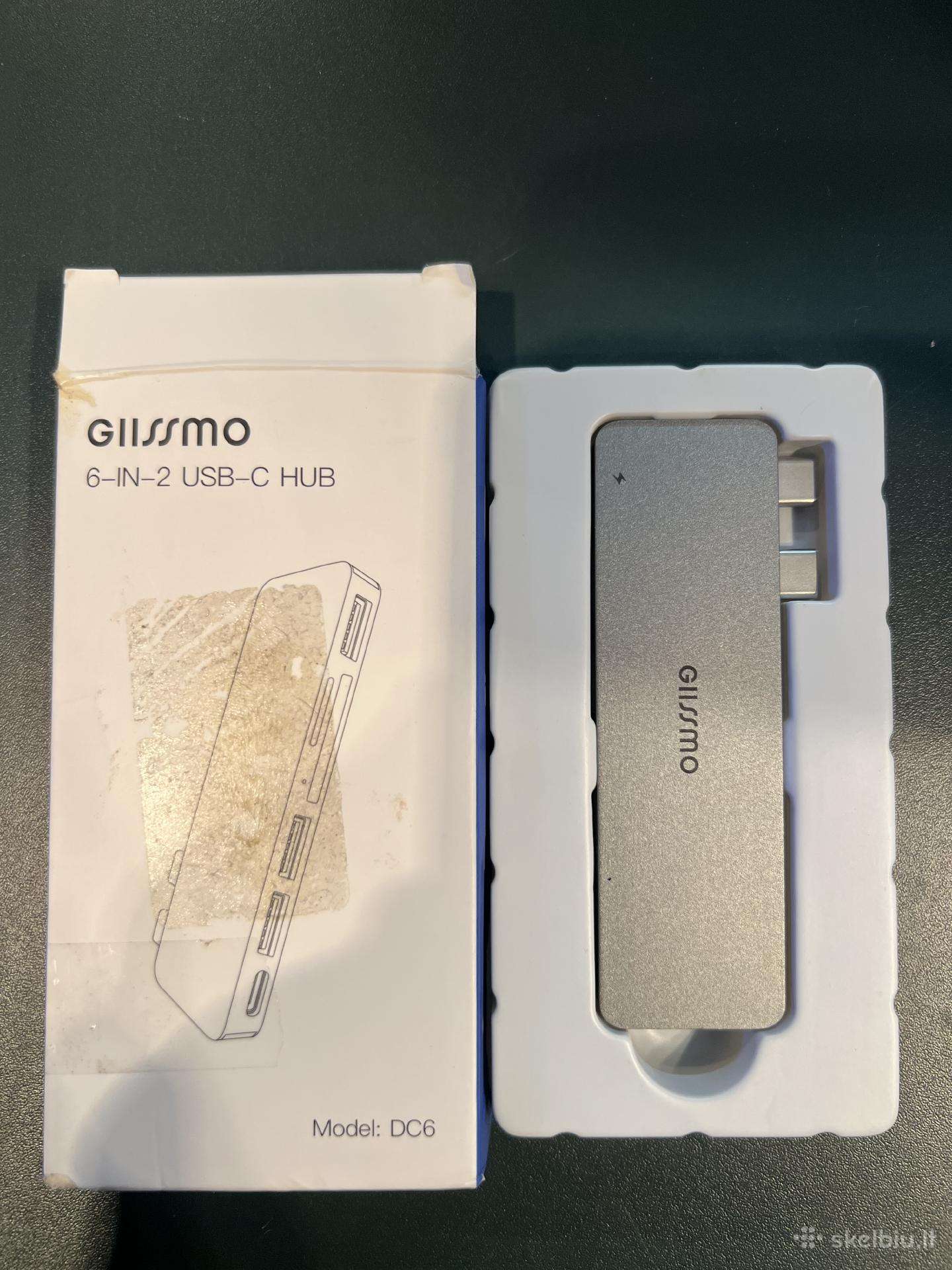Giissmo Dc6 6-in-2 Usb-c Hub – Usb 3.0 / Hdmi