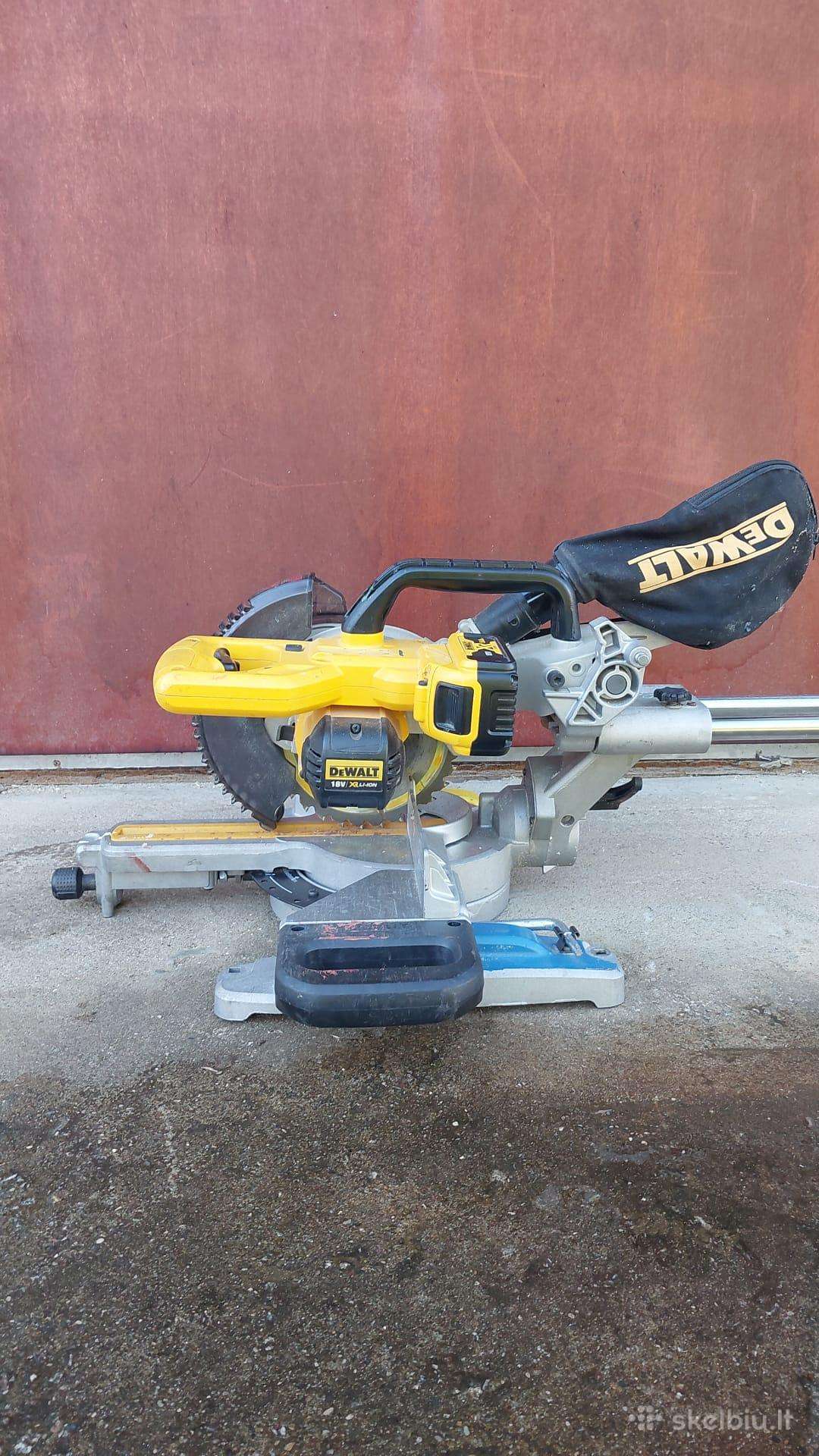 Akumuliatorinės skersinio pjovimo staklės Dewalt