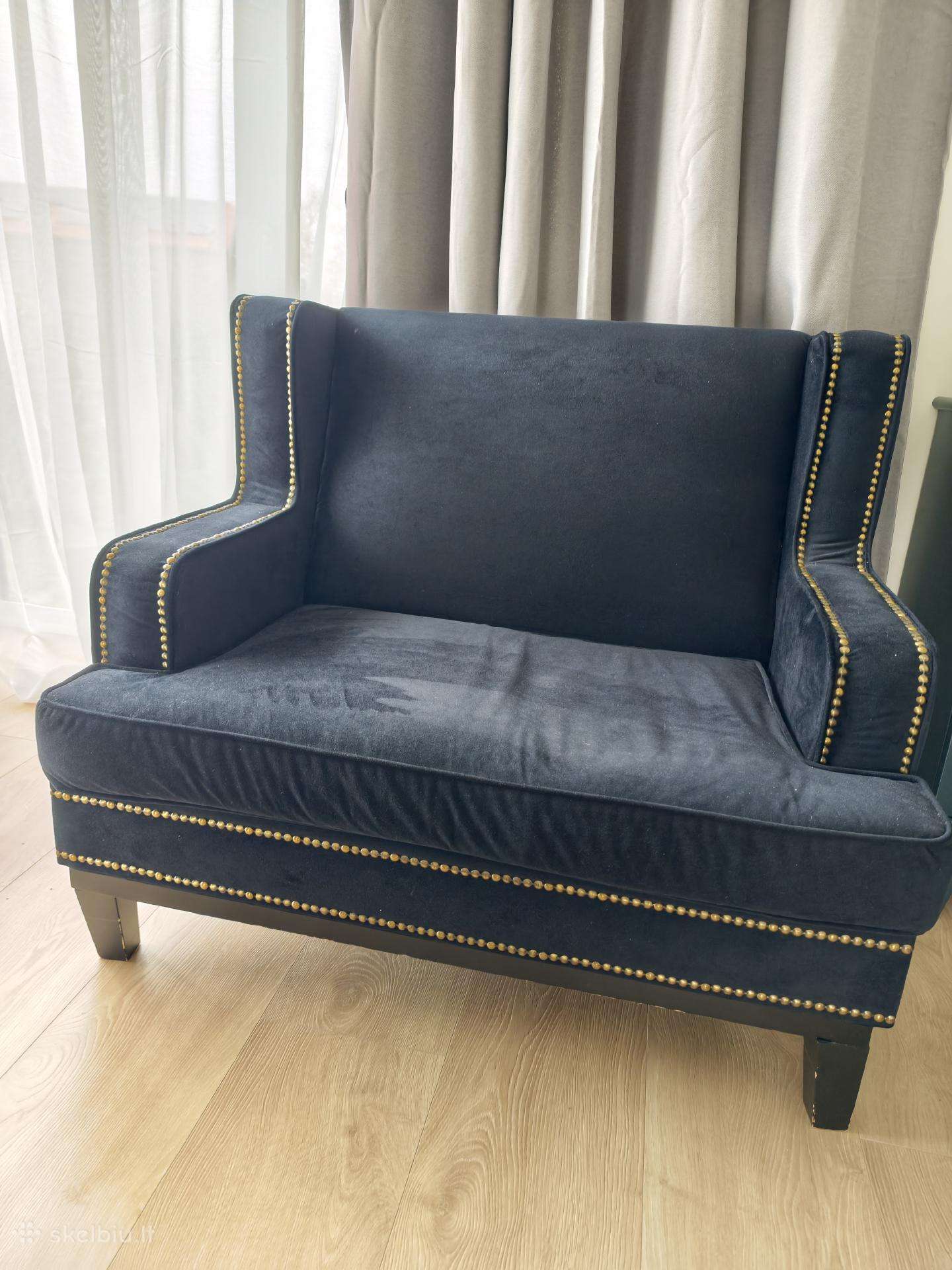 Ikea veliūrinis fotelis