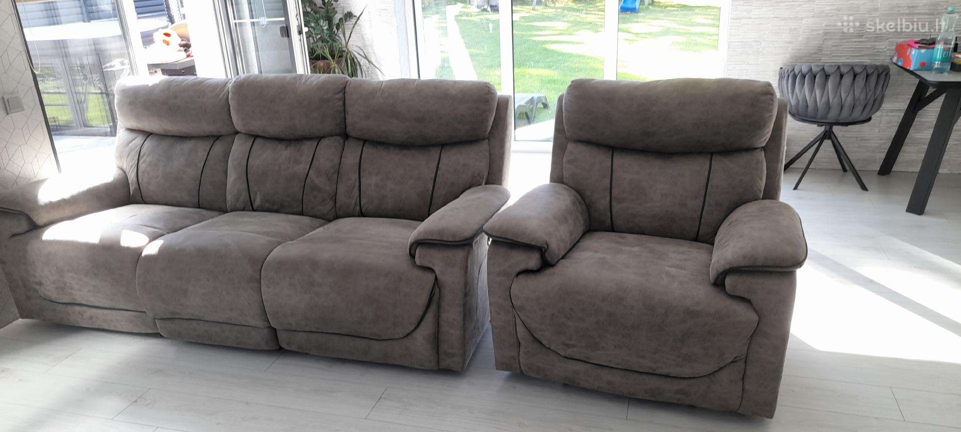 Sofa+fotelis reglaineris