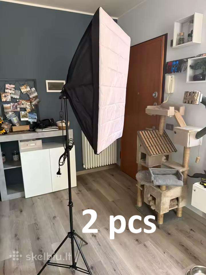 Profesionalus softbox apšvietimas fotografijai