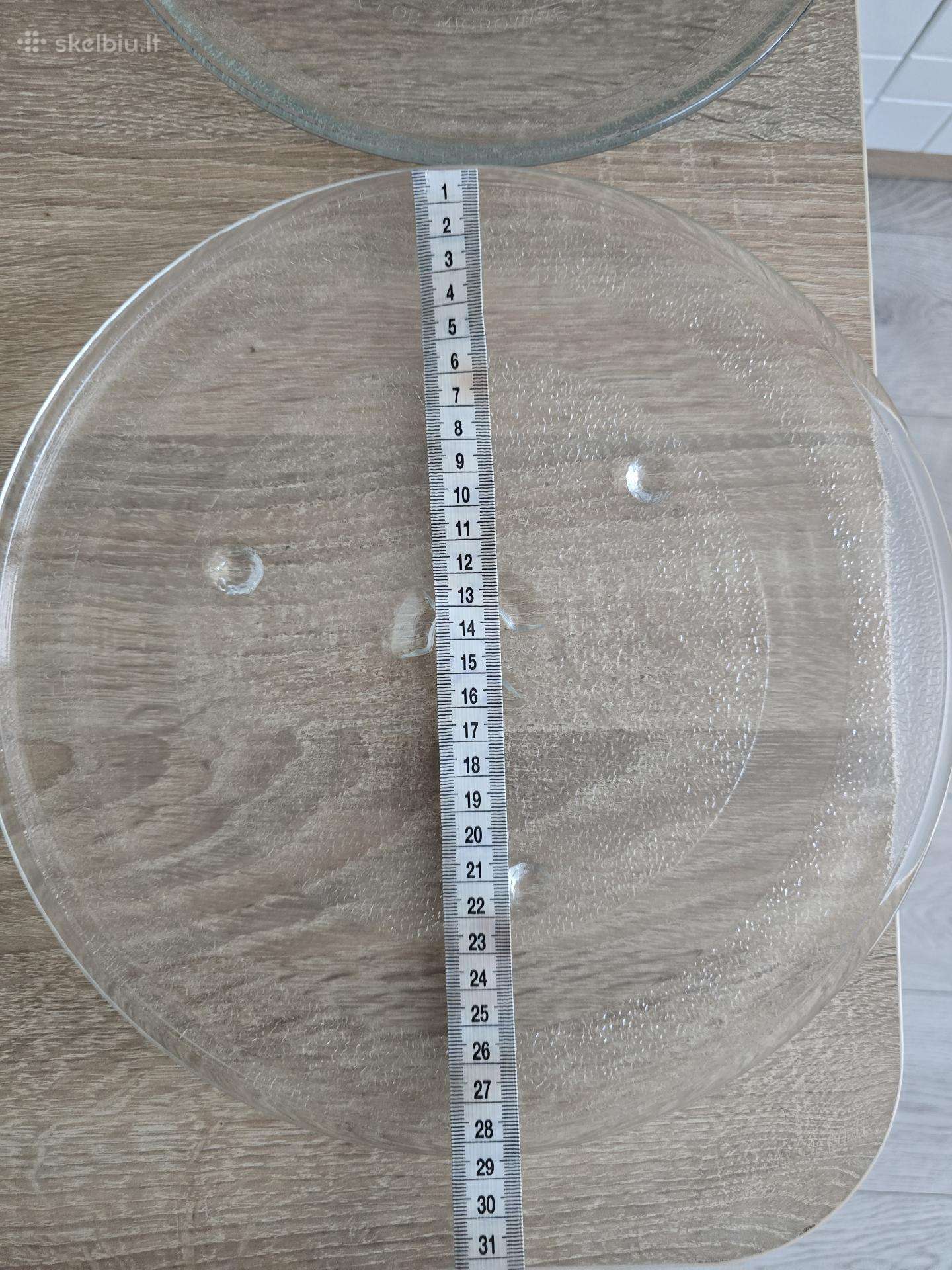 Mikrobangų krosnelės stiklinė lėkštė 28 cm