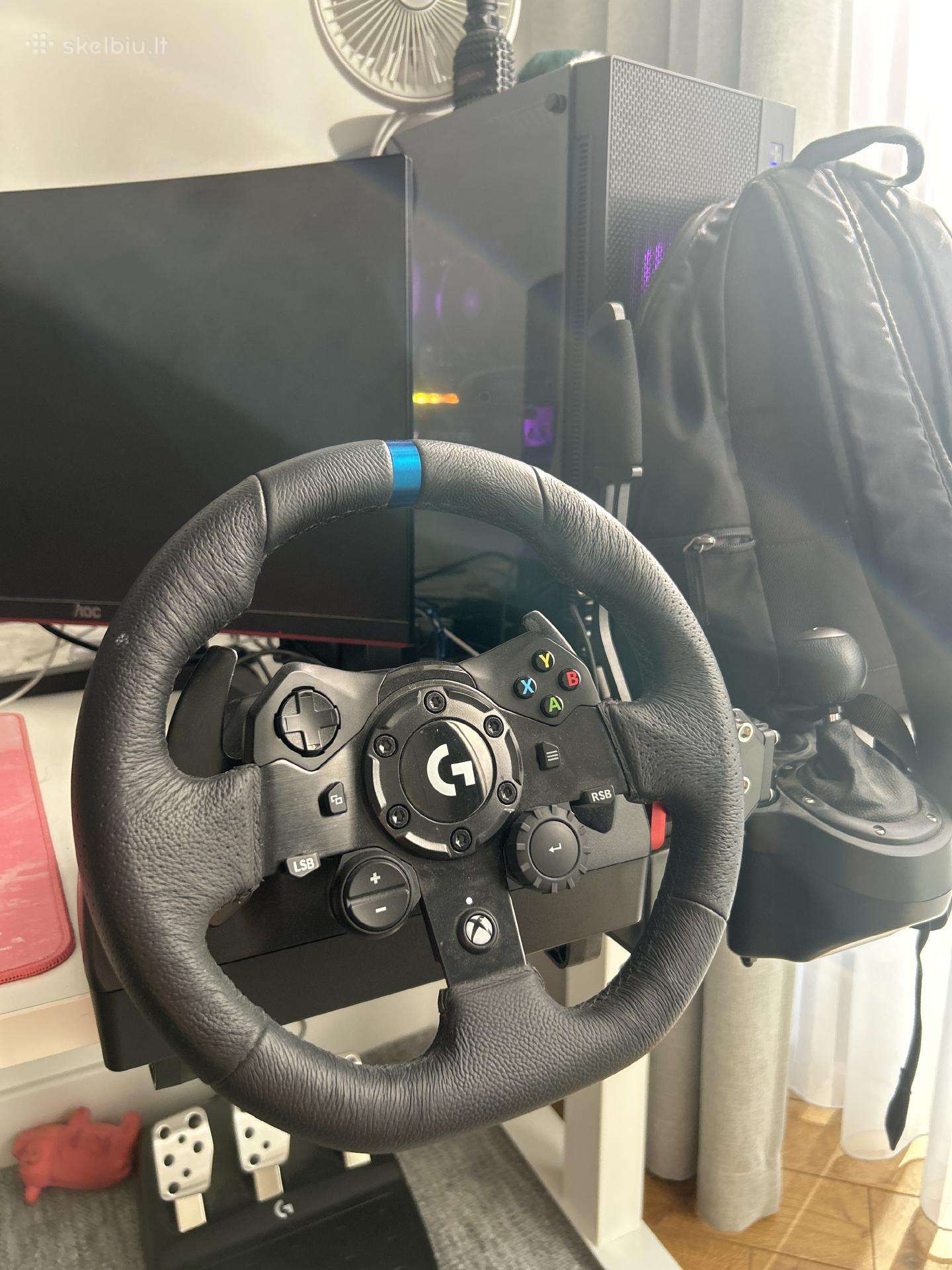 Logitech vairas su shifteriu ir e brake