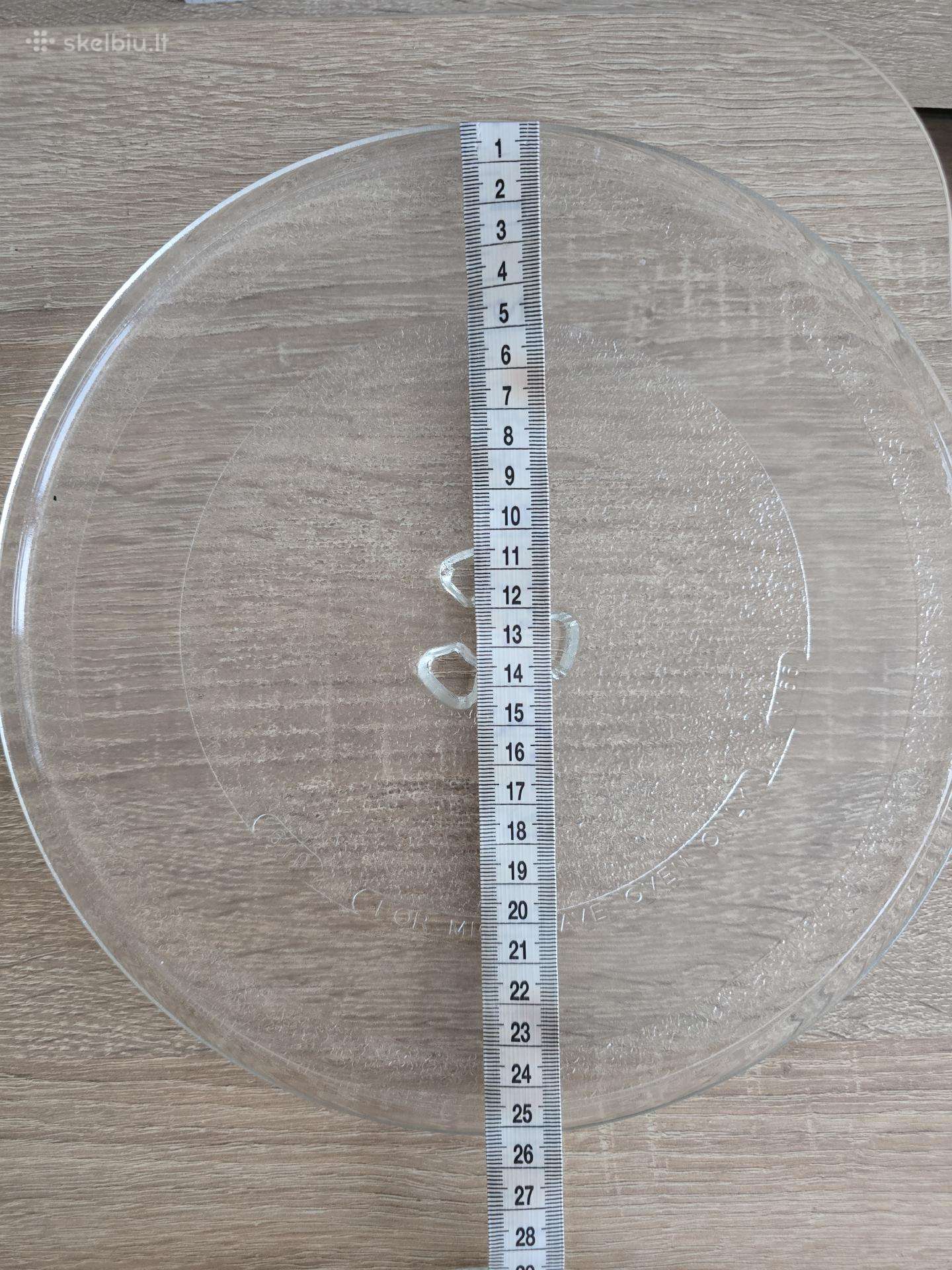 Mikrobangų krosnelės stiklinė lėkštė 25 cm