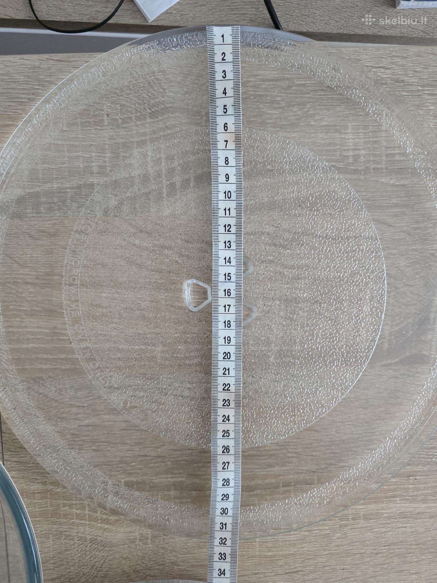 Mikrobangų krosnelės stiklinė lėkštė 31 cm