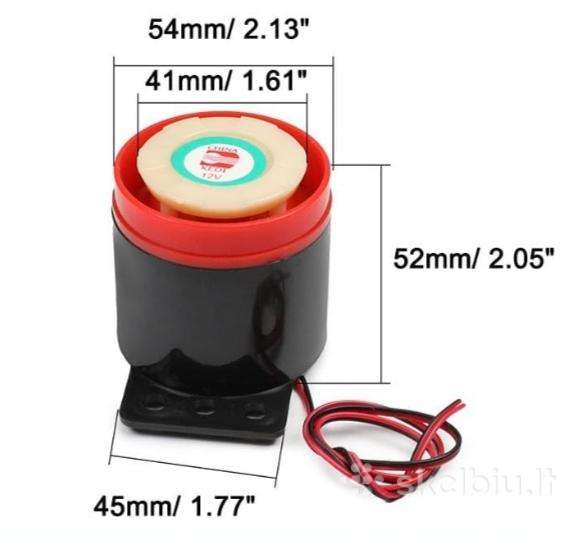 12v sirena/signalizacijos garsiakalbis