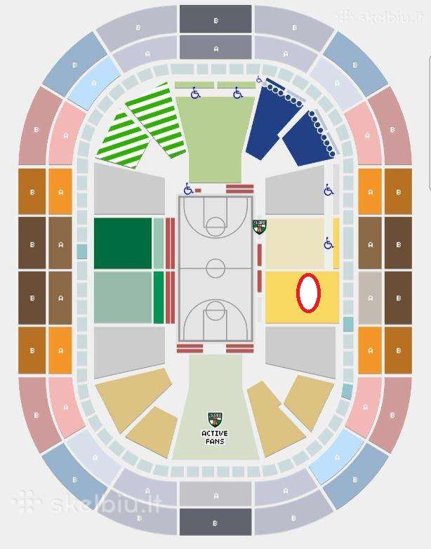 Zalgiris - Lietkabelis (auksinė zona) 2 bilietai