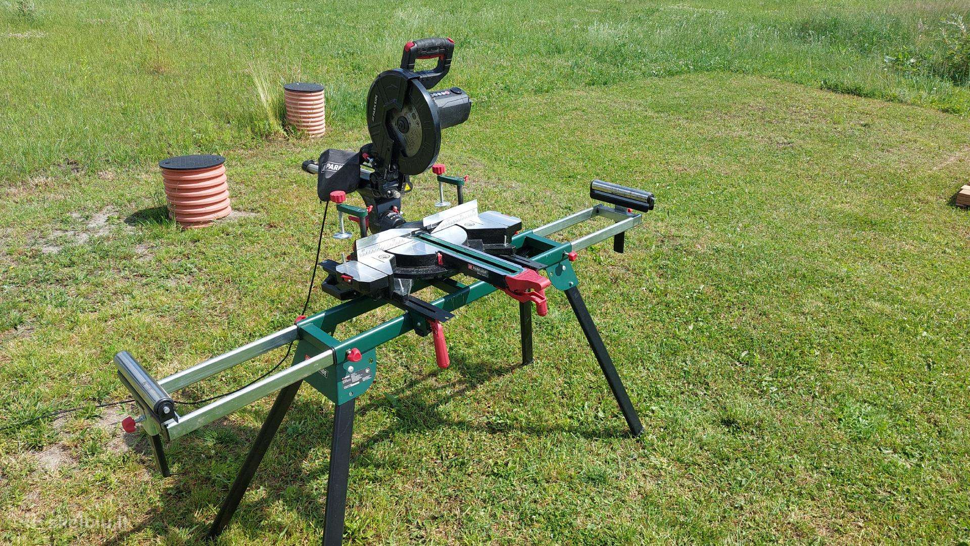 Elektrinės skersinio pjovimo staklės + stalas
