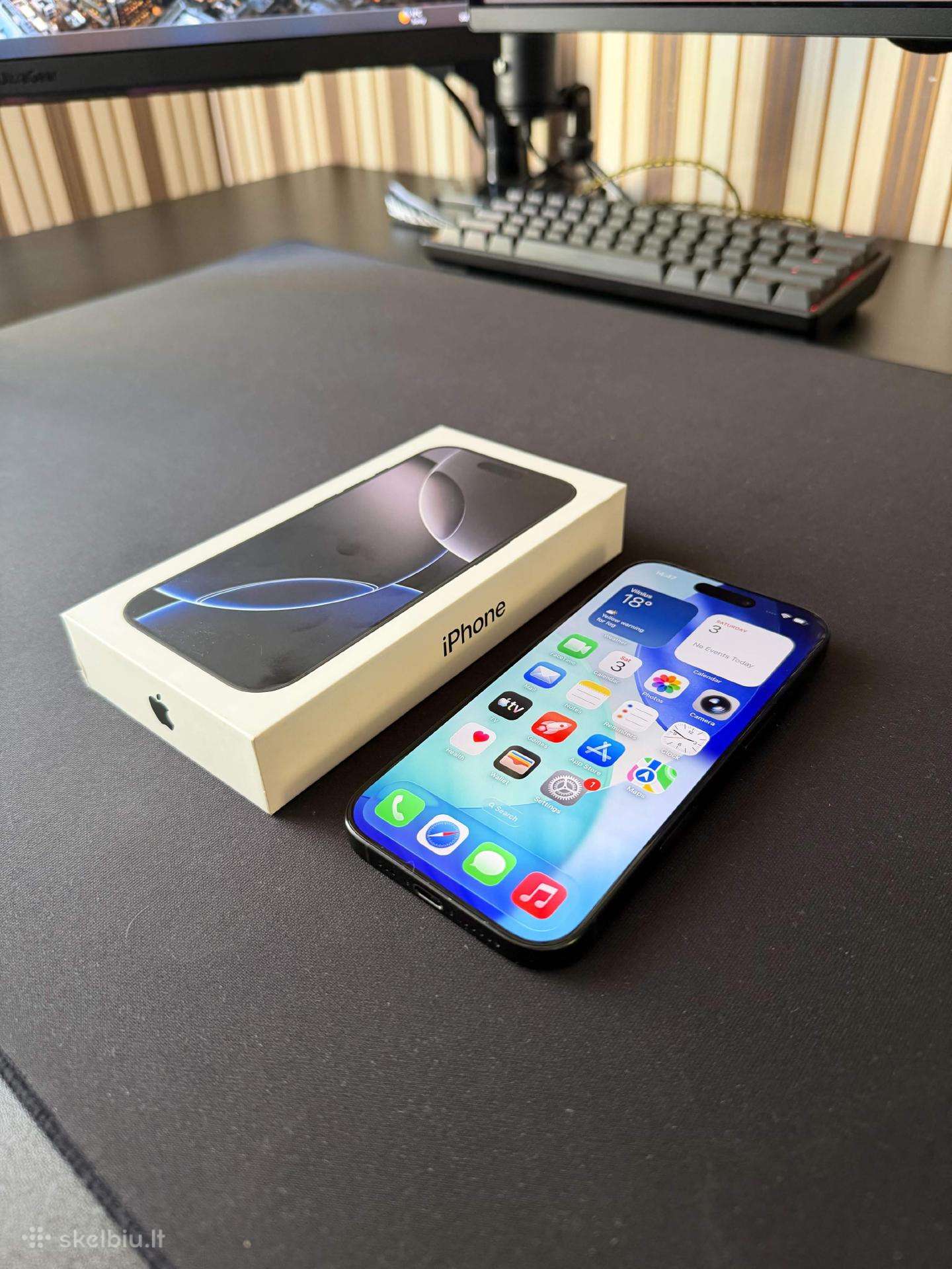 iPhone 16 Pro 256gb Black Titanium