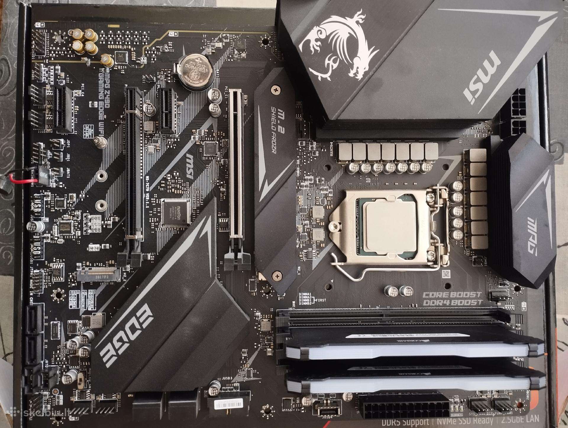 Msi Z490, i7-10700k, ddr4 32