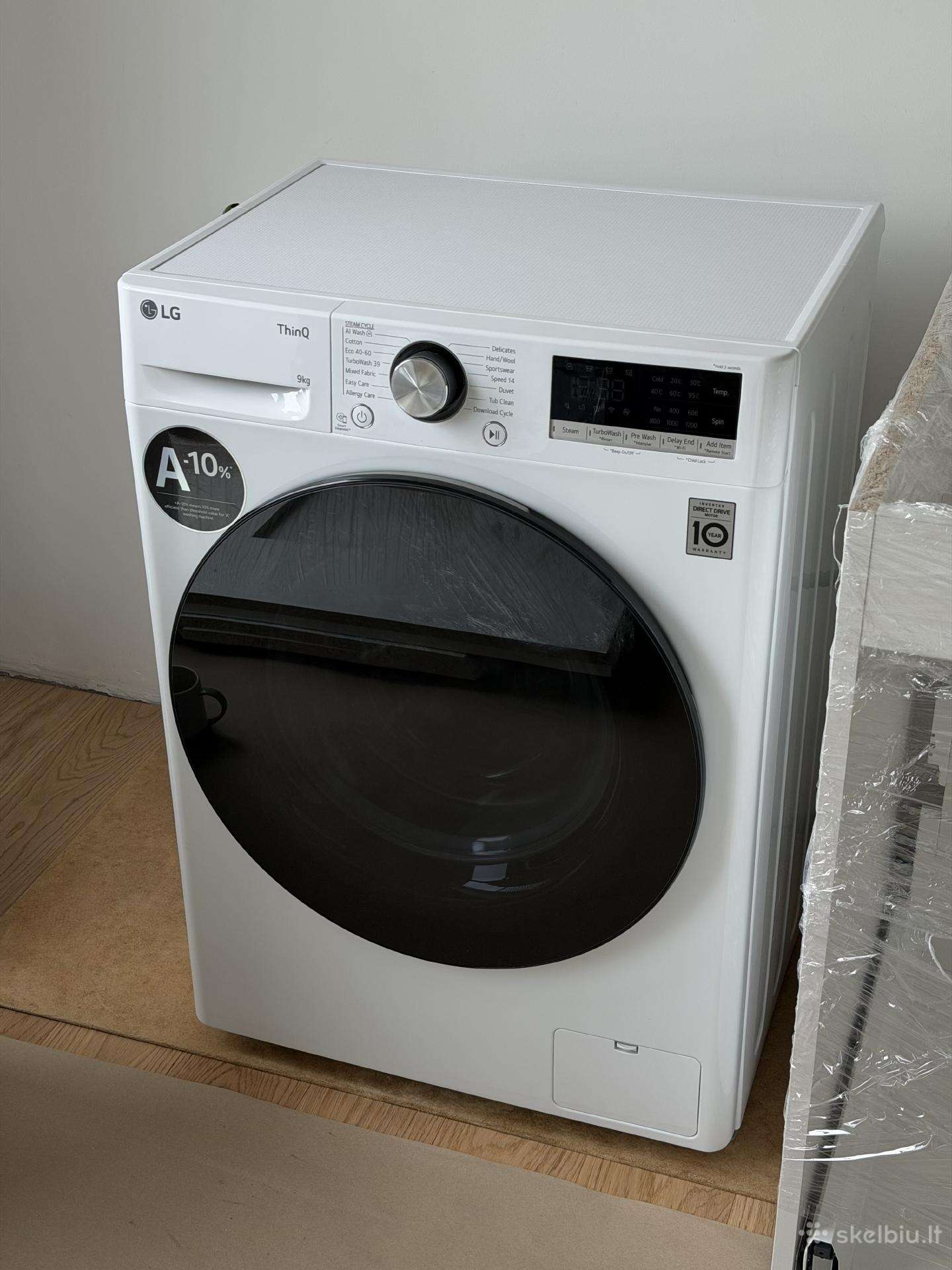 Skalbimo mašina LG F2wr709s2w, 9 kg
