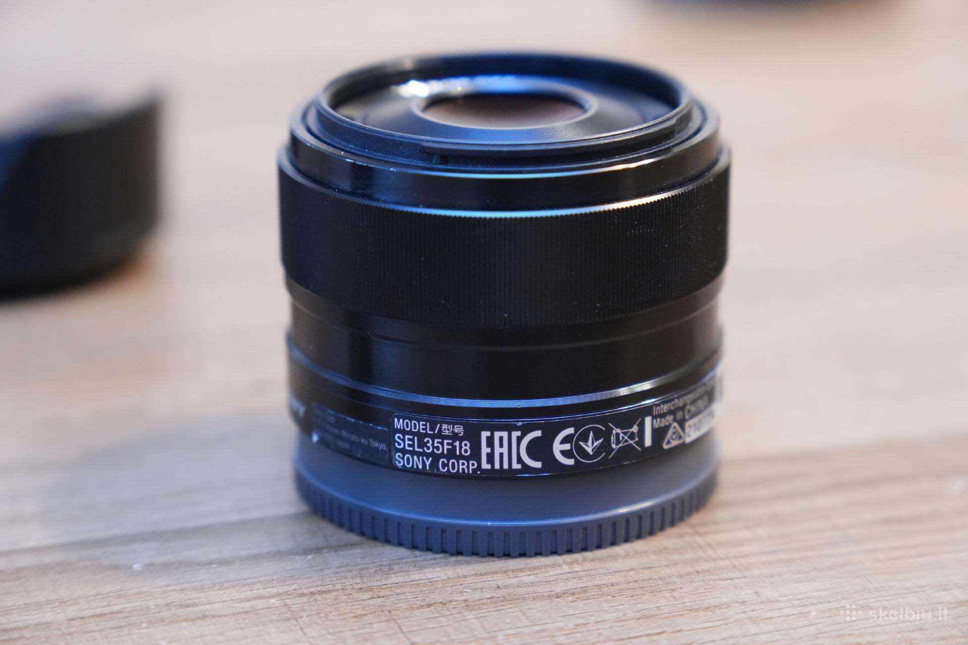 Sony E 35mm f/1.8 Oss Sel35f18 objektyvas