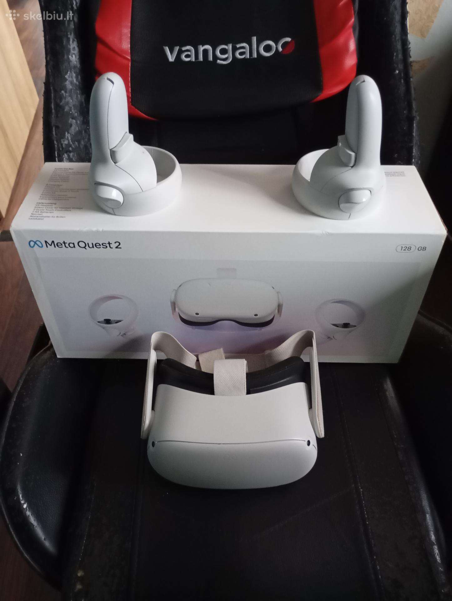 Meta Quest 2 128gb Vr akiniai su originalia deze
